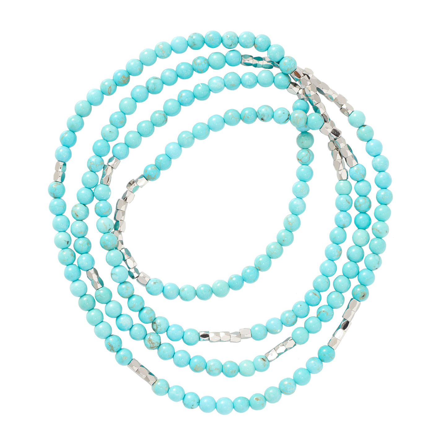 Western Gems Light Turquoise Twisted 35\