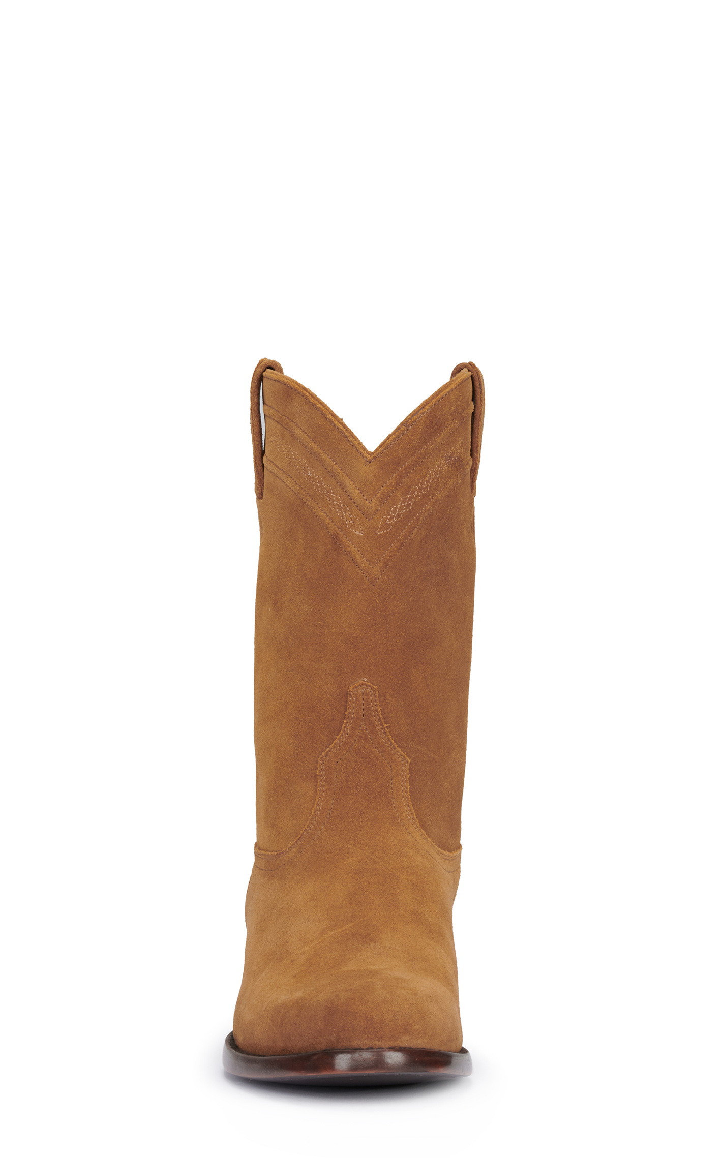 JRC & Sons Men's Todd Water-Resistant Suede Round Toe Roper Boot in Tan - Image 1