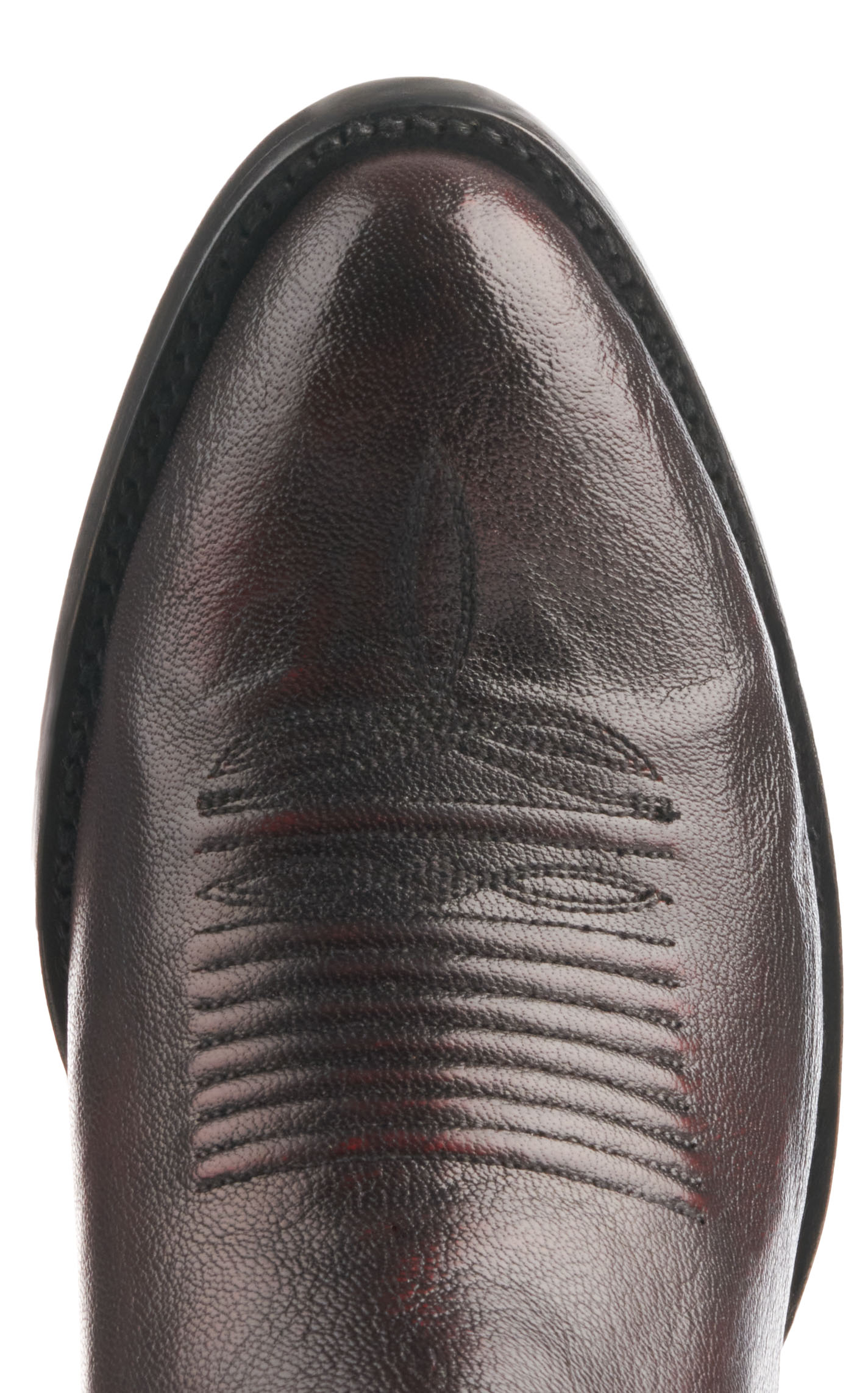 JRC & Sons Men's Creed Brush Off Goat Round Toe Cowboy Boot in Black Cherry - Image 1