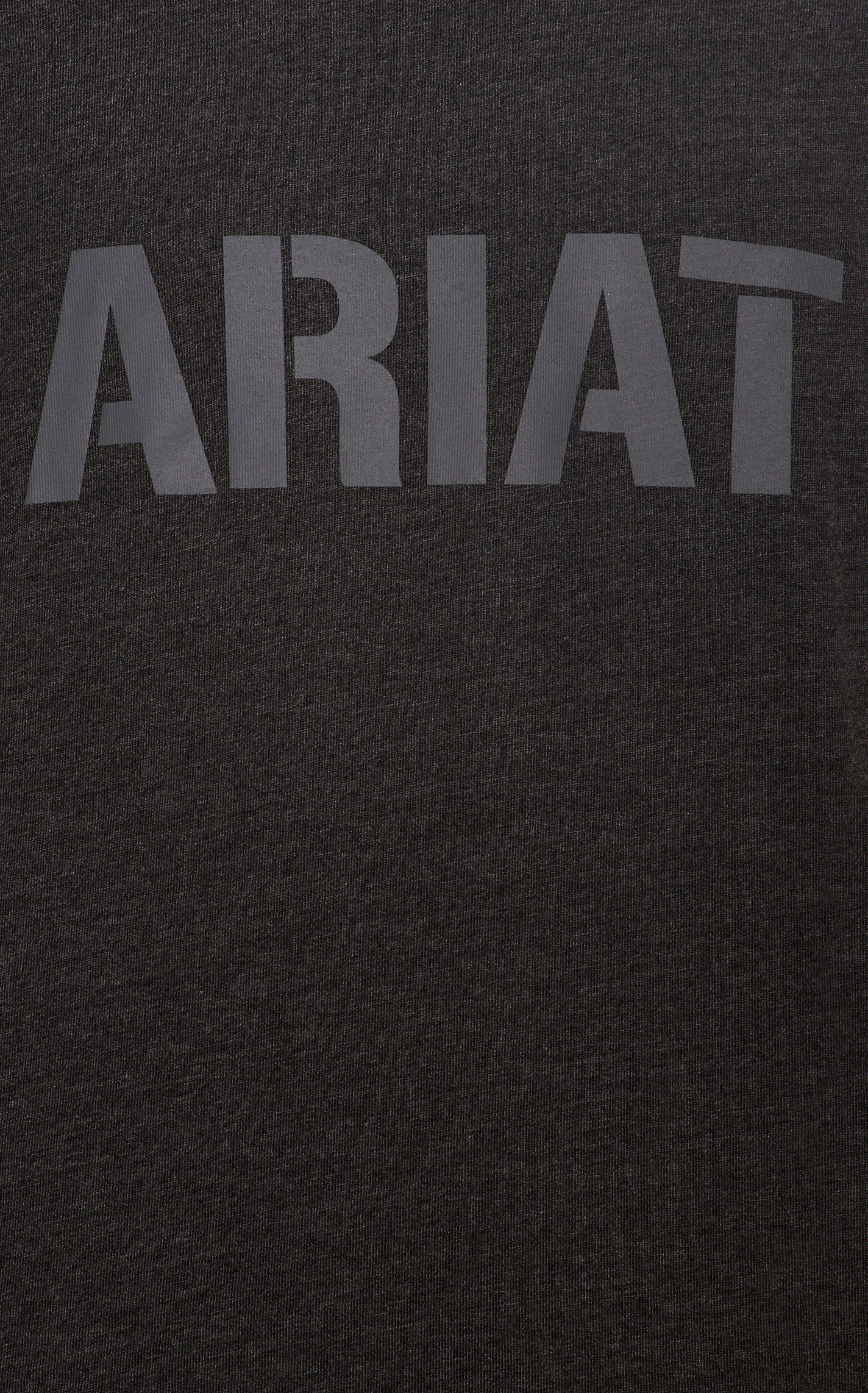 Ariat Men's Rebar Cotton Strong Charcoal Heather Block Logo Graphic Short Sleeve Work T-Shirt - Image 1