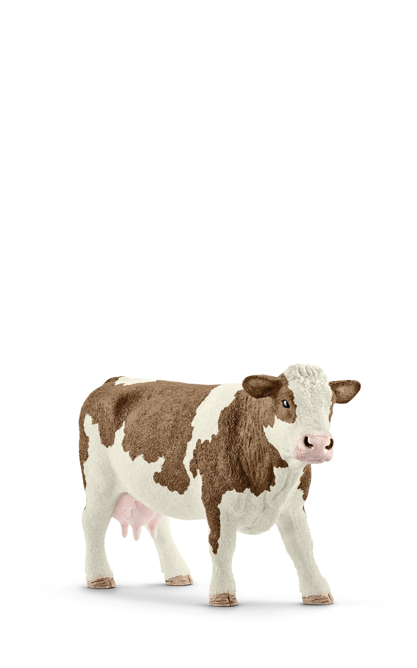 Schleich Farm World Simmental Cow Figure - Image 1