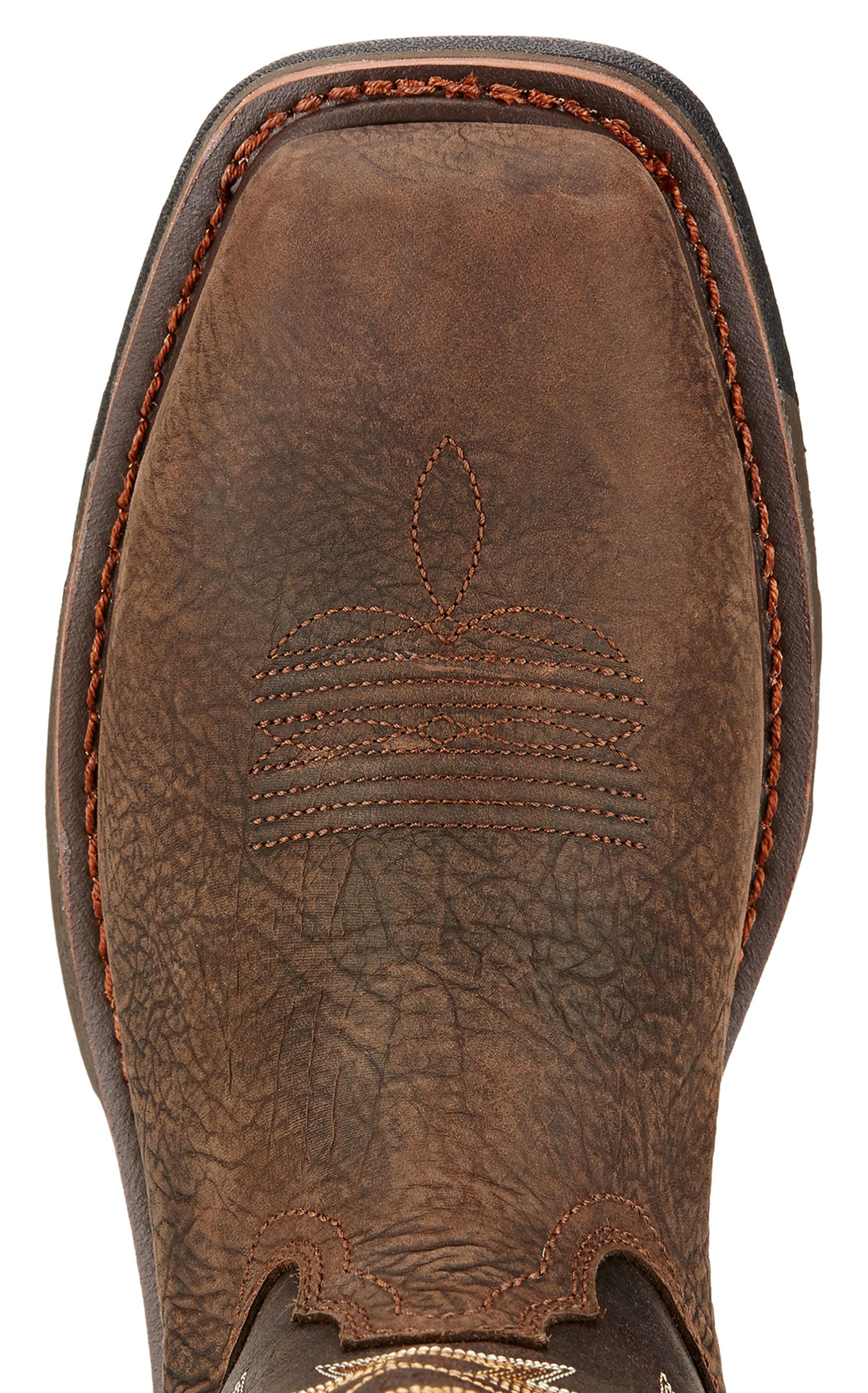 Ariat Men's WorkHog Bruin Brown and Coffee Waterproof Square Composite Toe Work Boots - Image 1