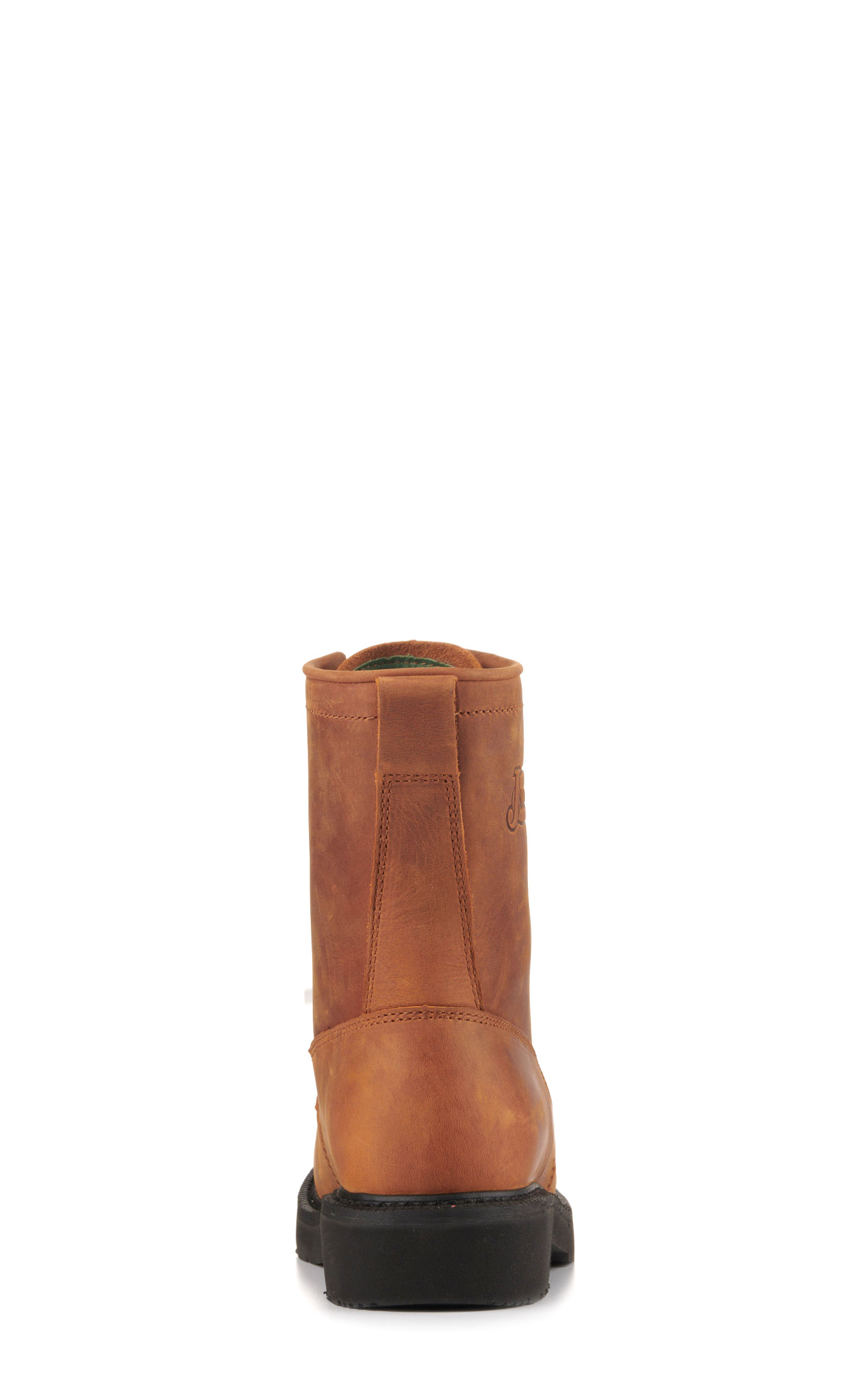 Justin Men's Livestock Aged Brown Soft Round Toe Lace Up Work Boot - Image 1