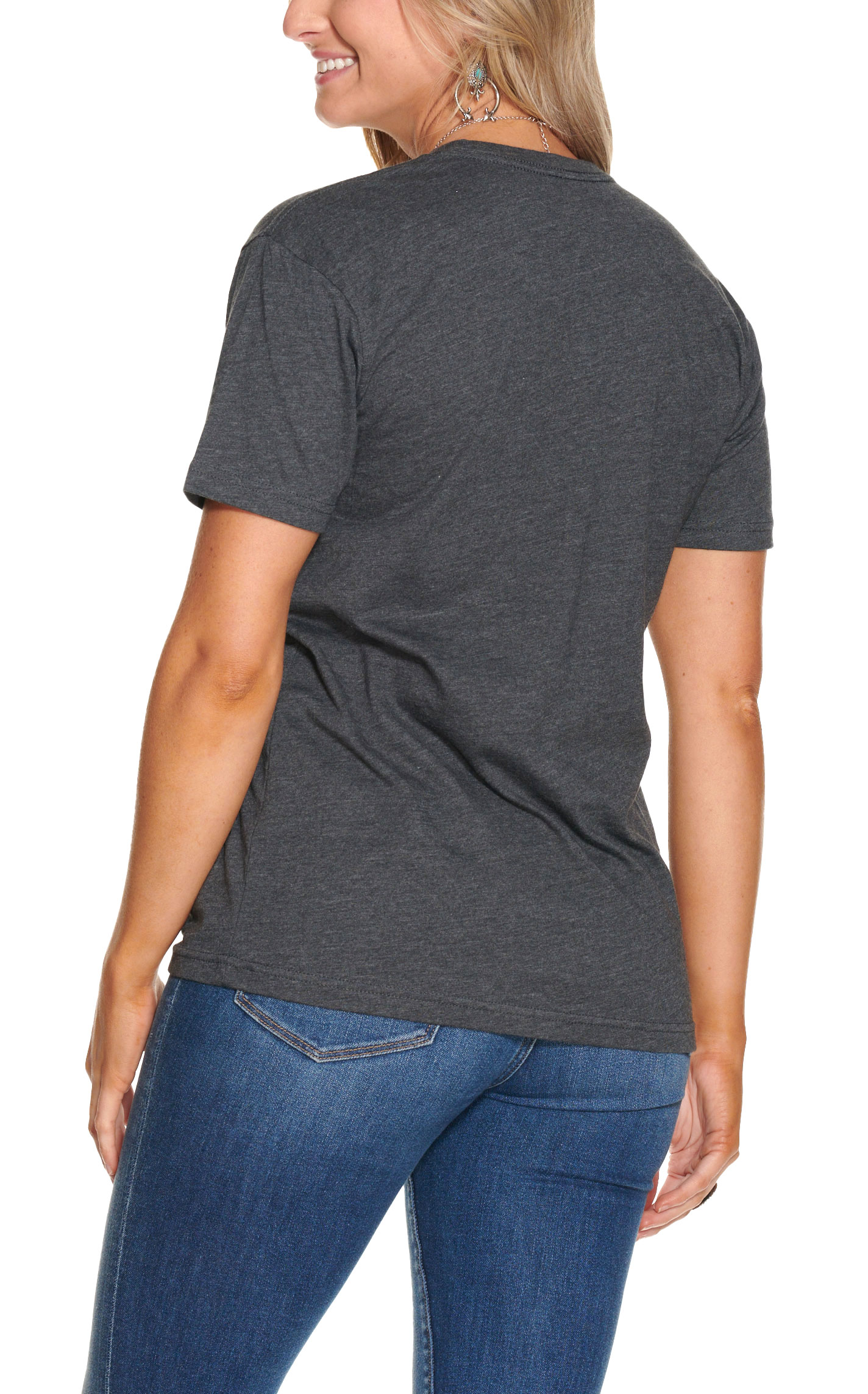 Mud Lowery Women's Dark Gray Squash Graphic Short Sleeve T-Shirt - Cavender's Exclusive - Image 1