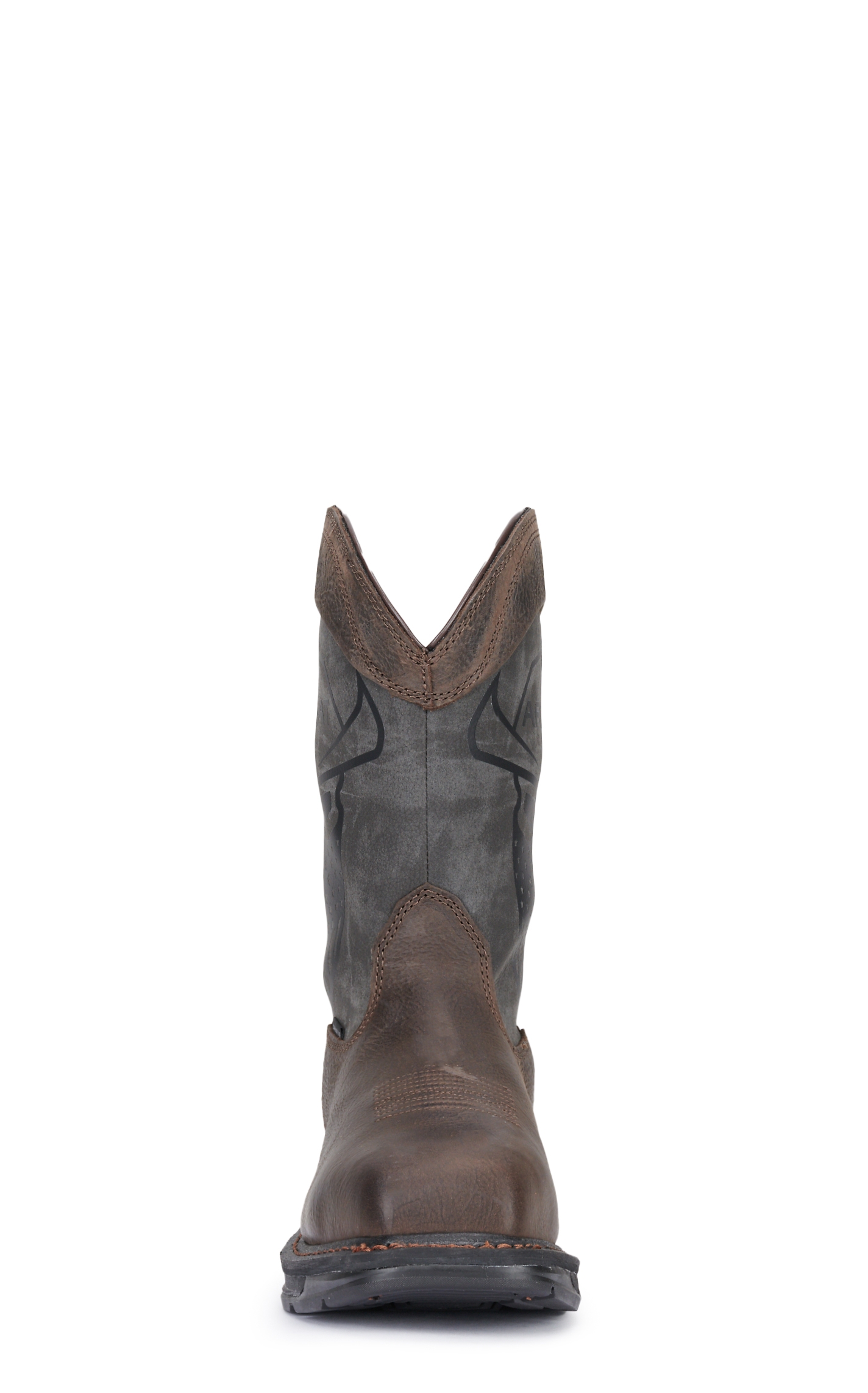 Ariat Men's WorkHog Iron and Coffee Waterproof Wide Square Composite Toe Work Boots - Image 1