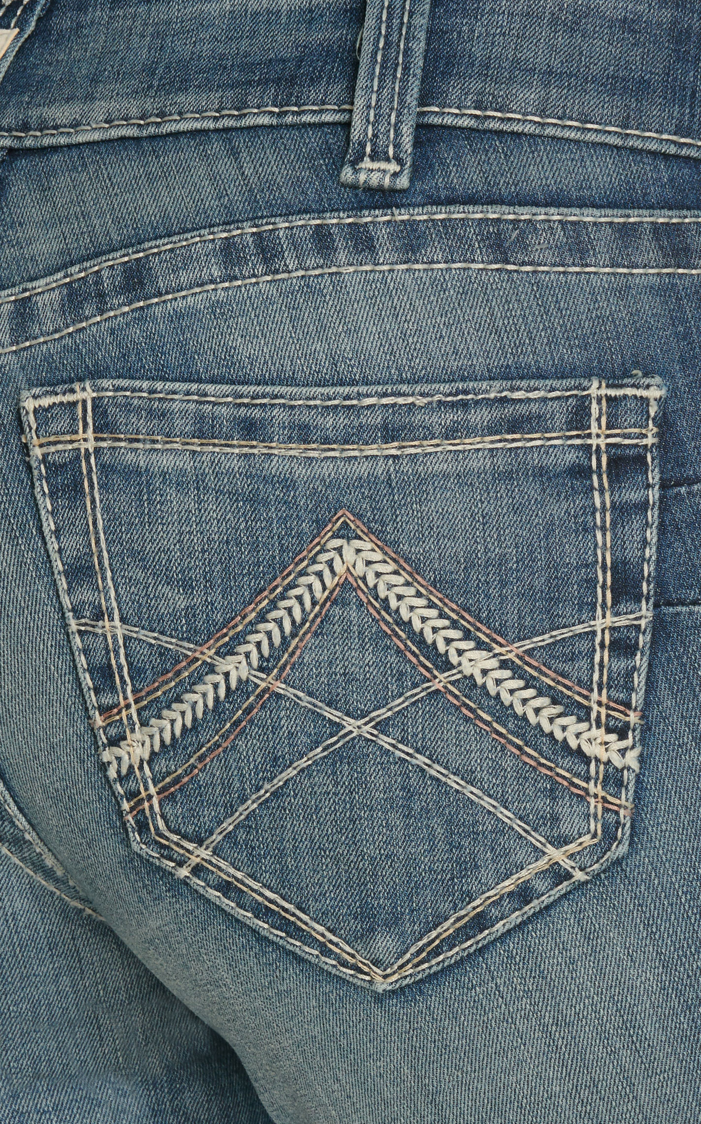 Ariat Women's Real Rainstorm Medium Wash Straight Leg Jeans - Image 1