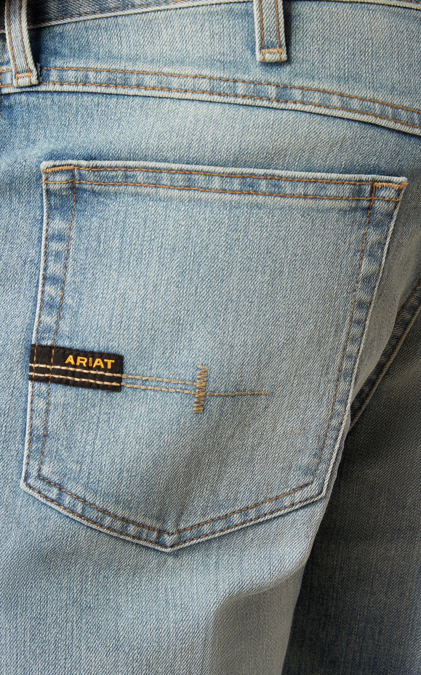 Ariat Men's M4 Shoreline Light Wash Straight Leg Jeans - Image 5