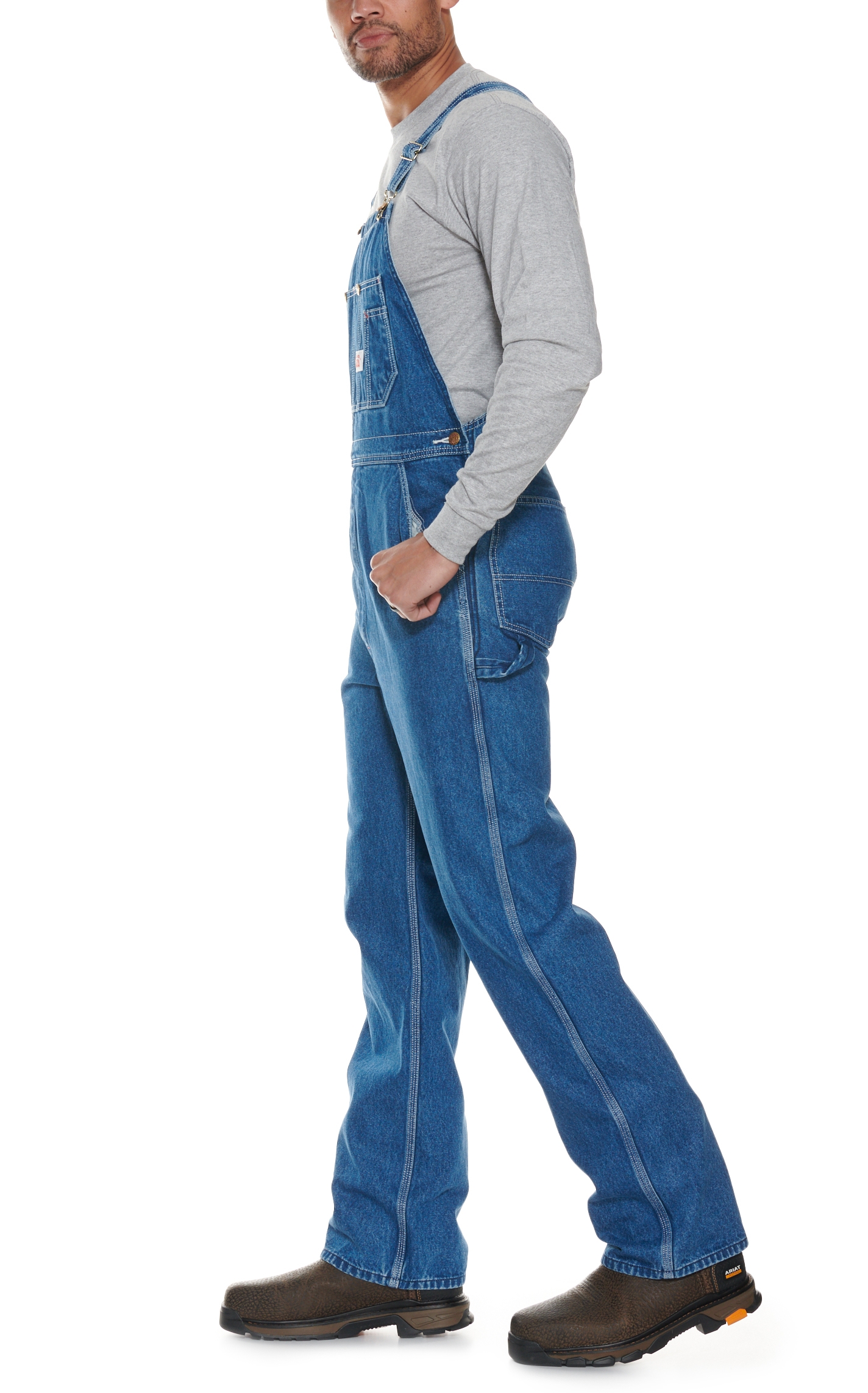 Round House Stonewash Denim Overalls - Image 1