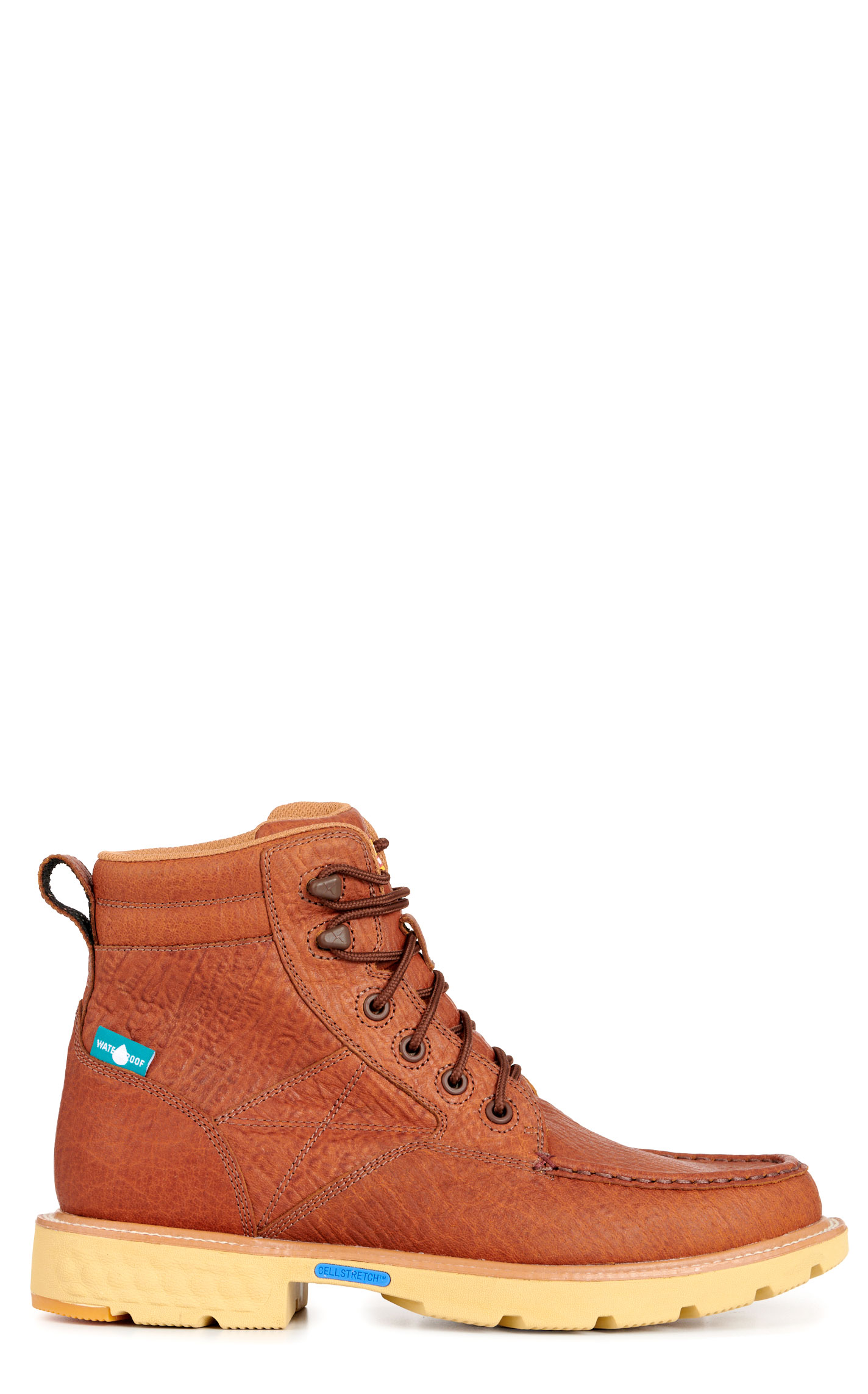 Twisted X Men's Rustic Brown CellStretch Round Toe Work Boots - Image 4
