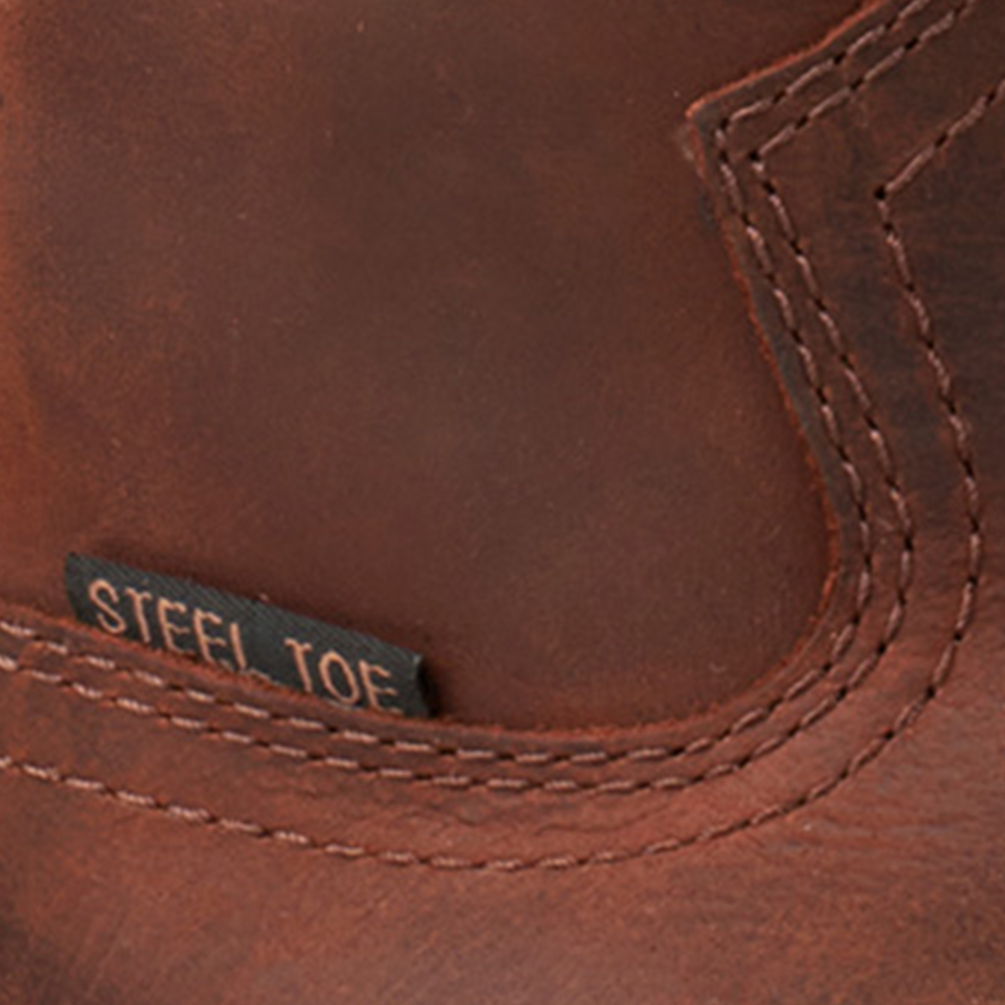 Justin Men's Buster II Pecan Brown Waterproof Wide Square Steel Toe Work Boots - Image 1