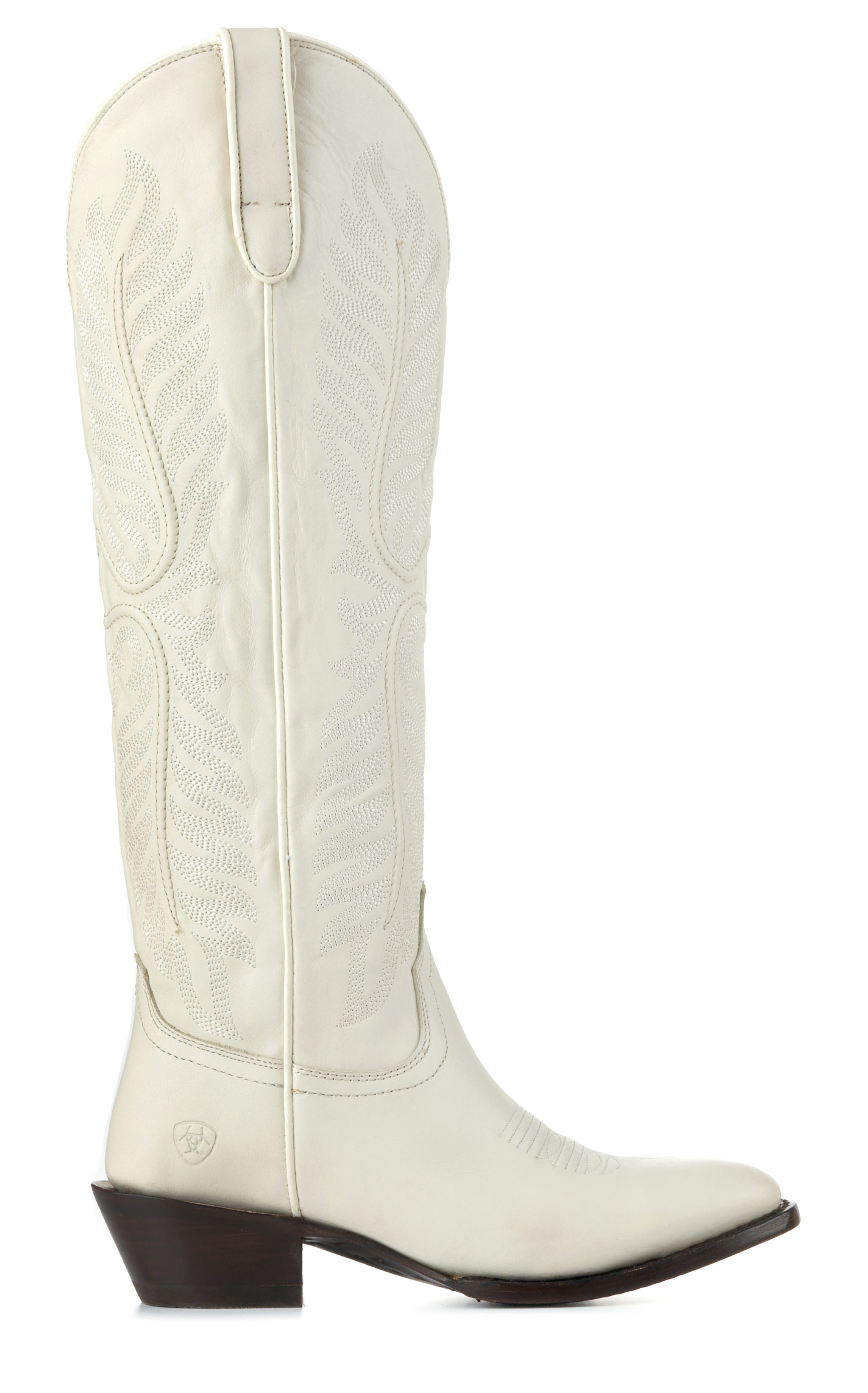Ariat Women's Belle Off White StretchFit Round Toe Tall Cowboy Boots - Image 1