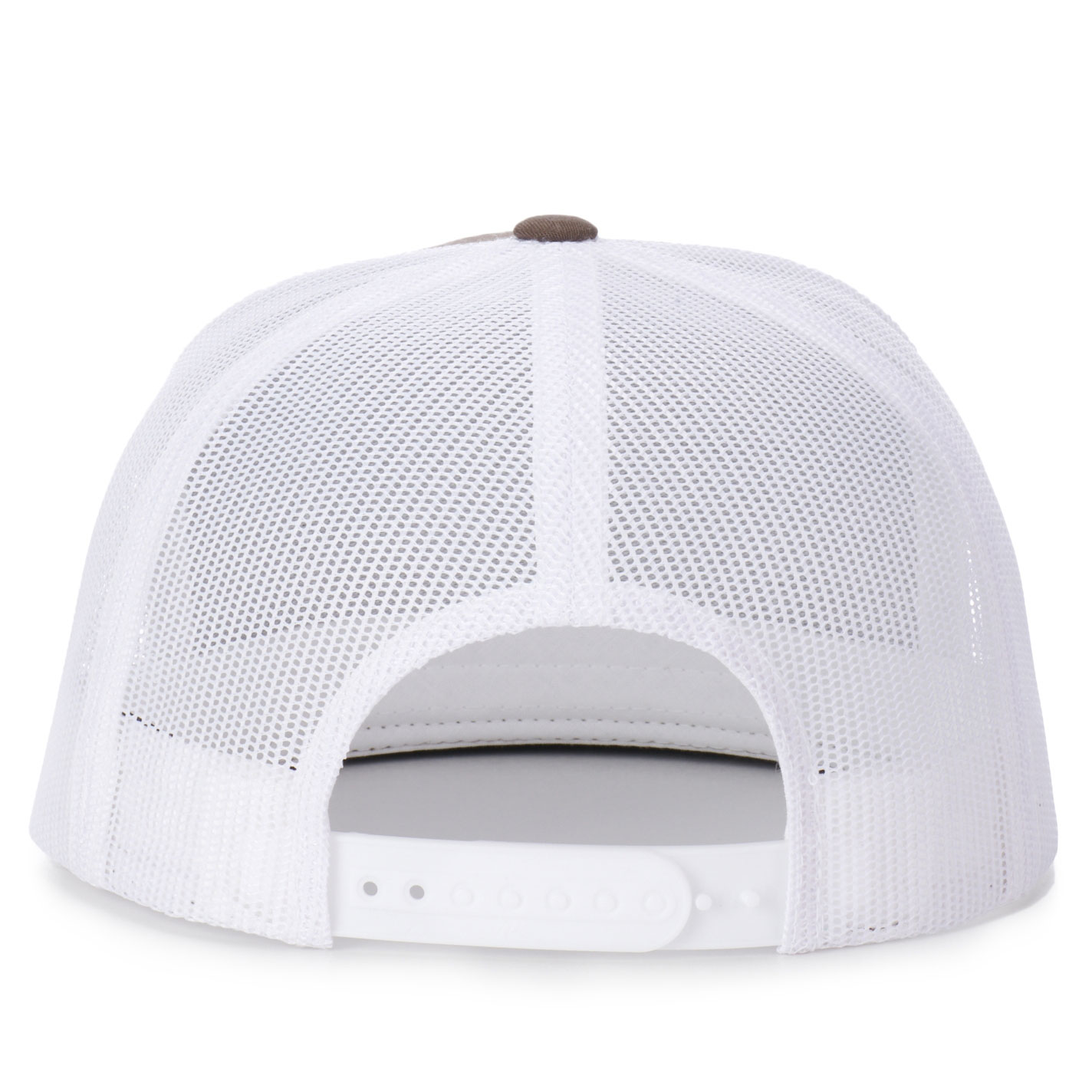 Lazy J Ranch Wear Brown & White Floral Skull Snapback Cap - Image 1