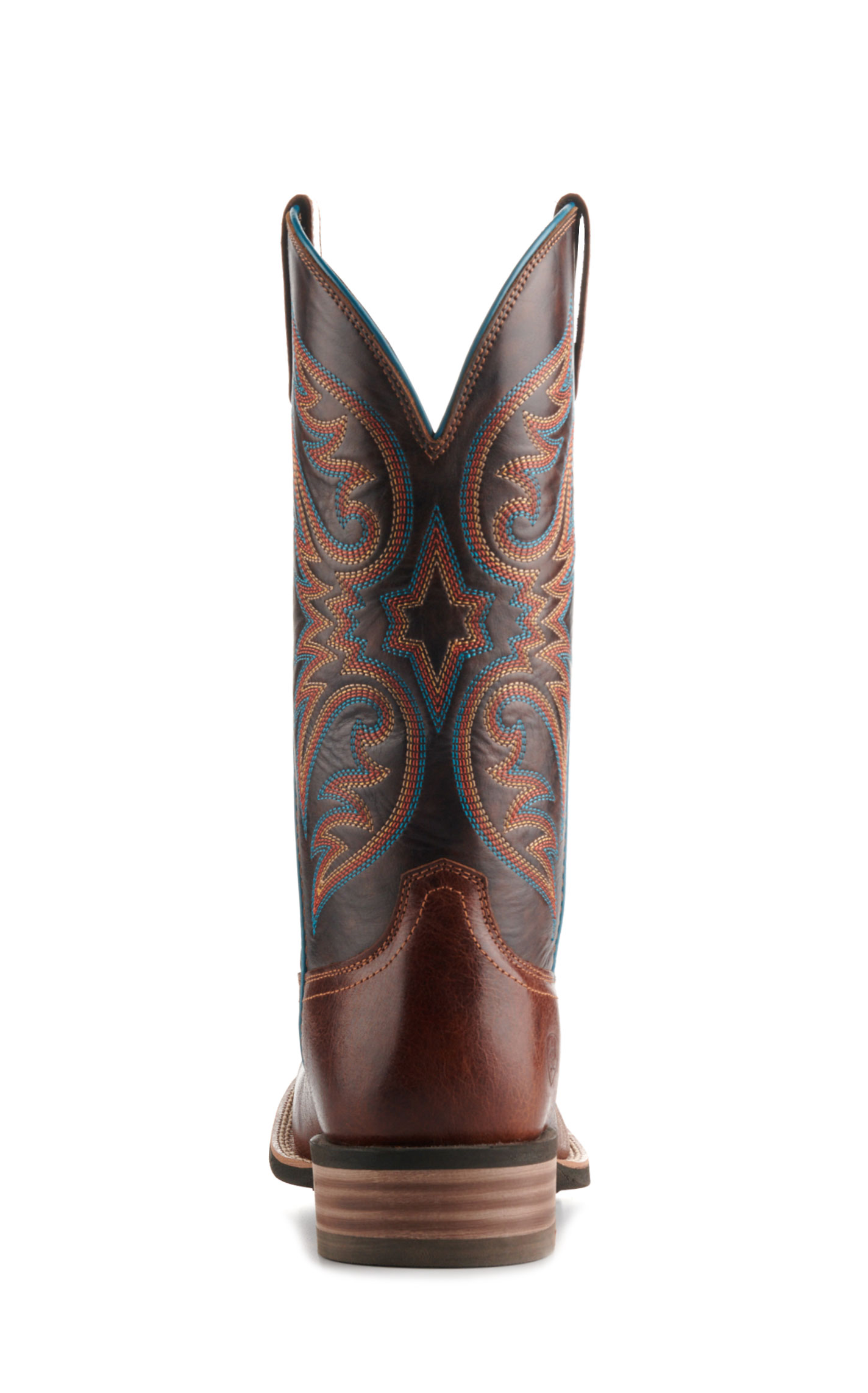 Ariat Men's Ricochet Gingersnap and Marble Brown SmartLite Wide Square Toe Cowboy Boots - Image 1