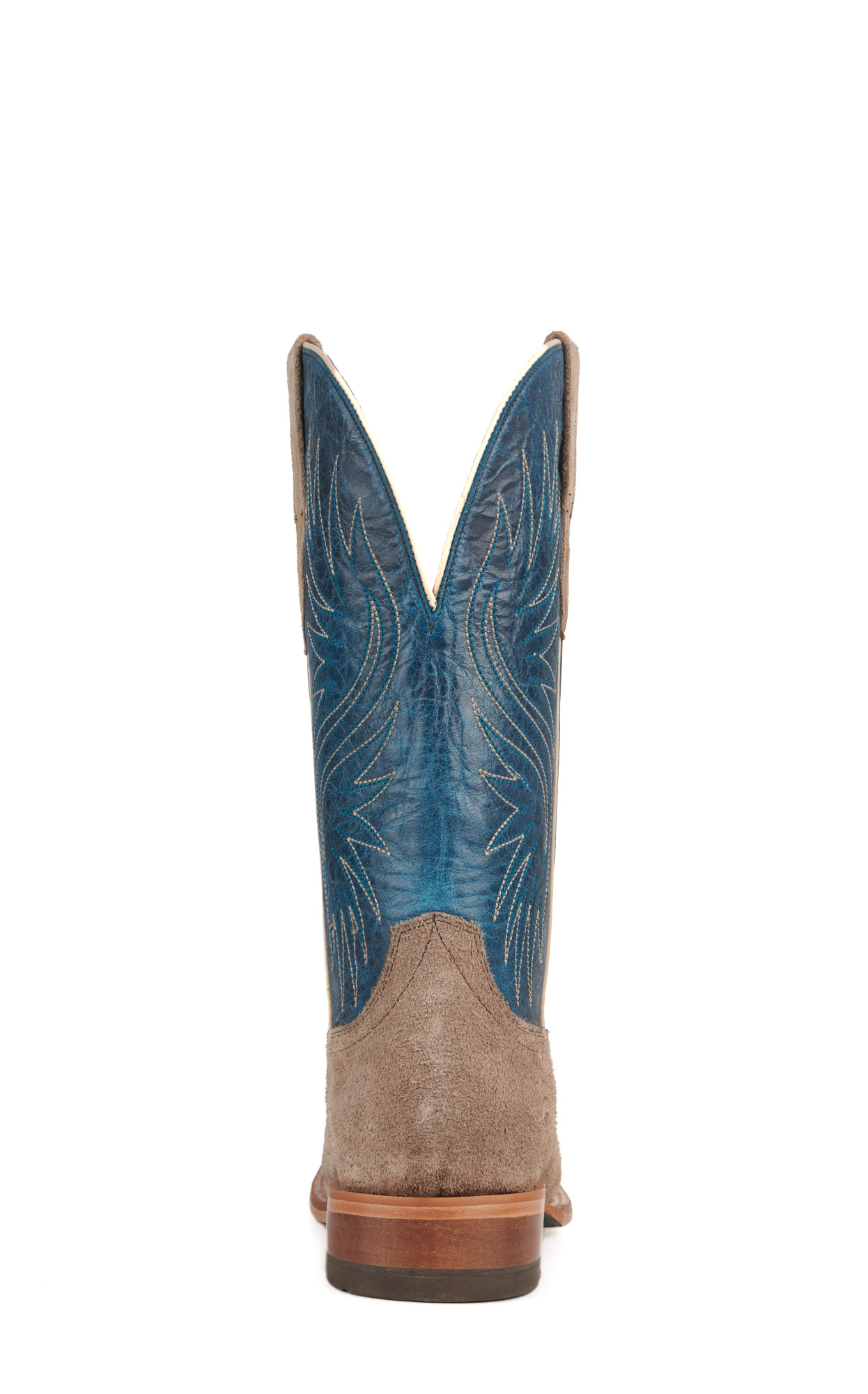 Ariat Men's Circuit Rockridge Smokey Roughout and Blue TekStep SmartLite Wide Square Toe Cowboy Boots - Image 1