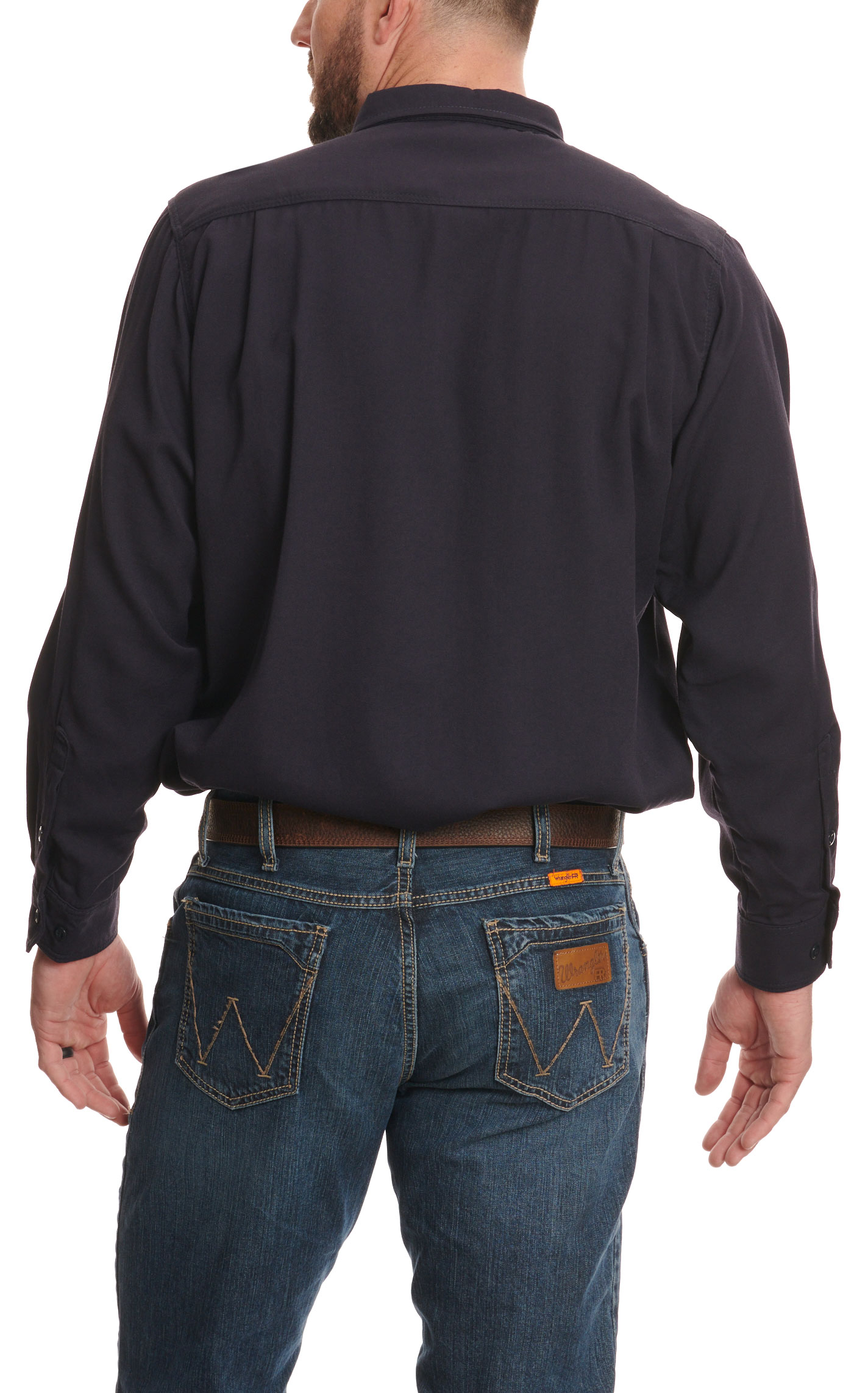 Lapco Men's Midnight Navy Long Sleeve FR Work Shirt - Big & Tall Sizes - Image 1