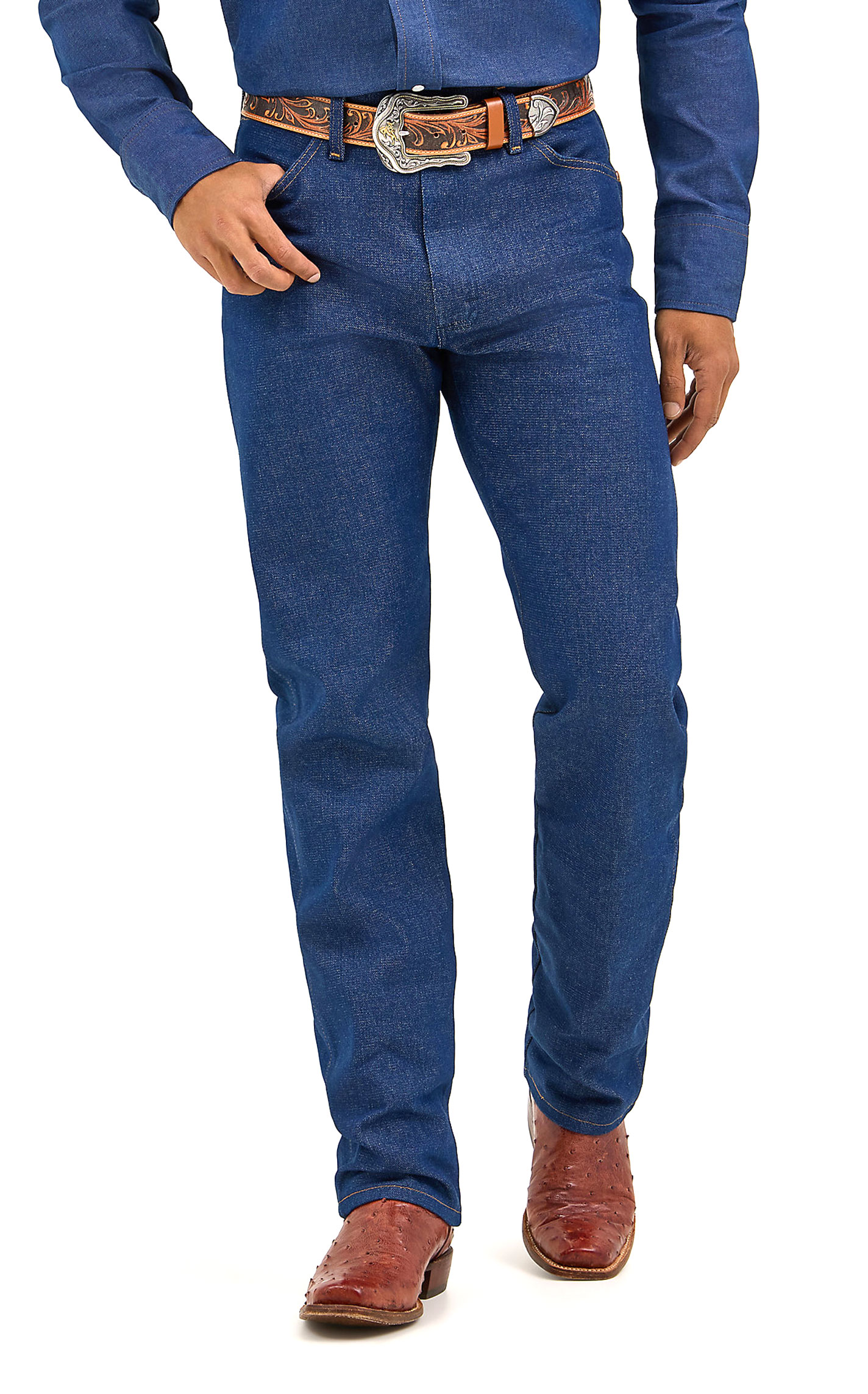 Wrangler Men's Rigid Indigo Cowboy Cut Original Fit Jeans - Big - Image 1