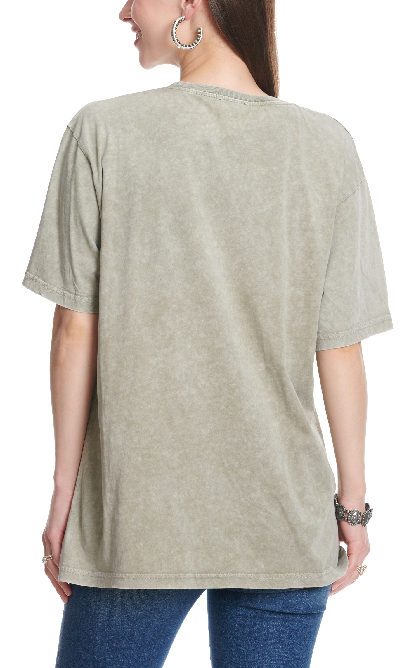 Refined Canvas Women's Washed Mocha Nashville Graphic T-Shirt - Image 1