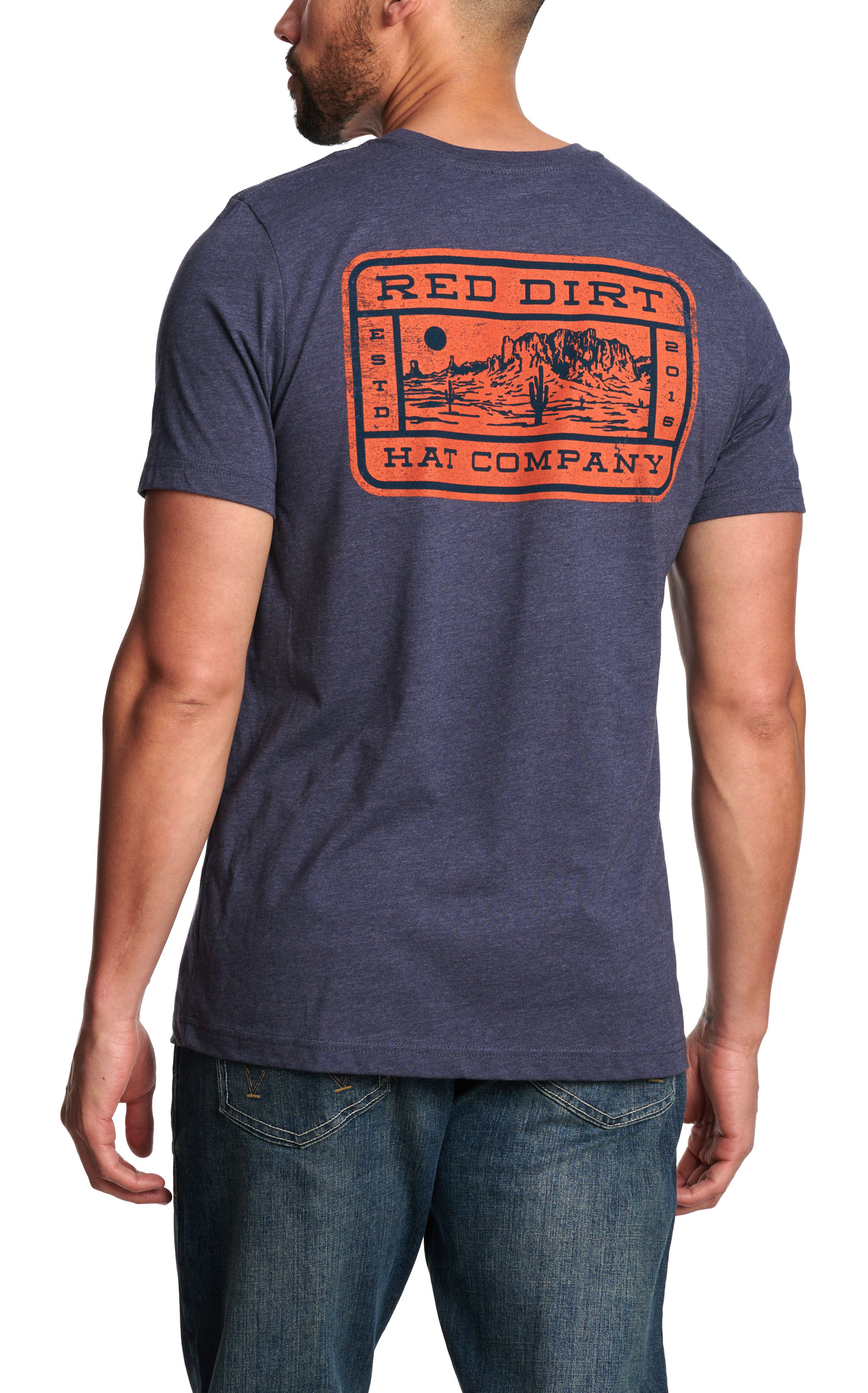 Red Dirt Men's Navy Mesa Logo T-Shirt - Image 1