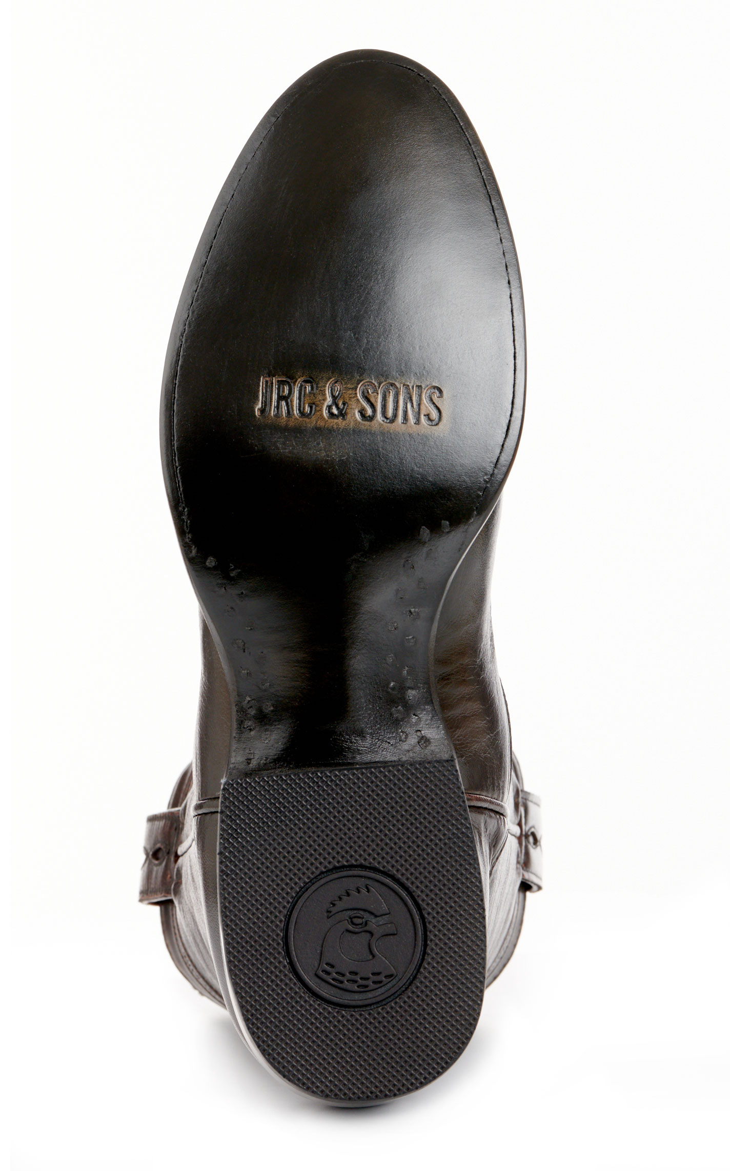 JRC & Sons Men's Kingston Brush Off Goat Leather Round Toe Roper Boot in Chocolate - Image 1