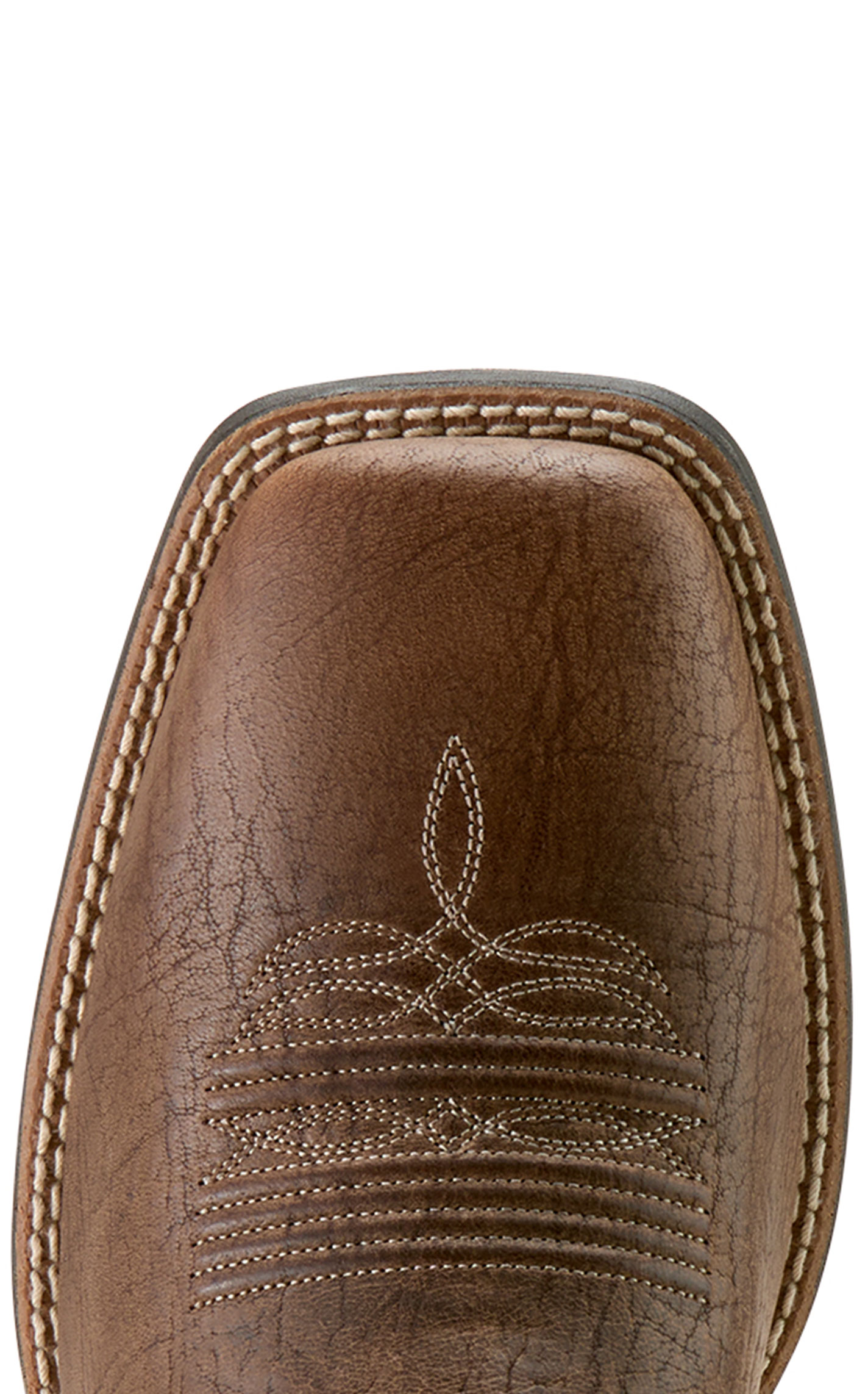 Ariat Men's Steadfast Shock Shield Dusk Brown & Baby Blue Eyes Wide Square Toe Cowboy Boots - Image 1