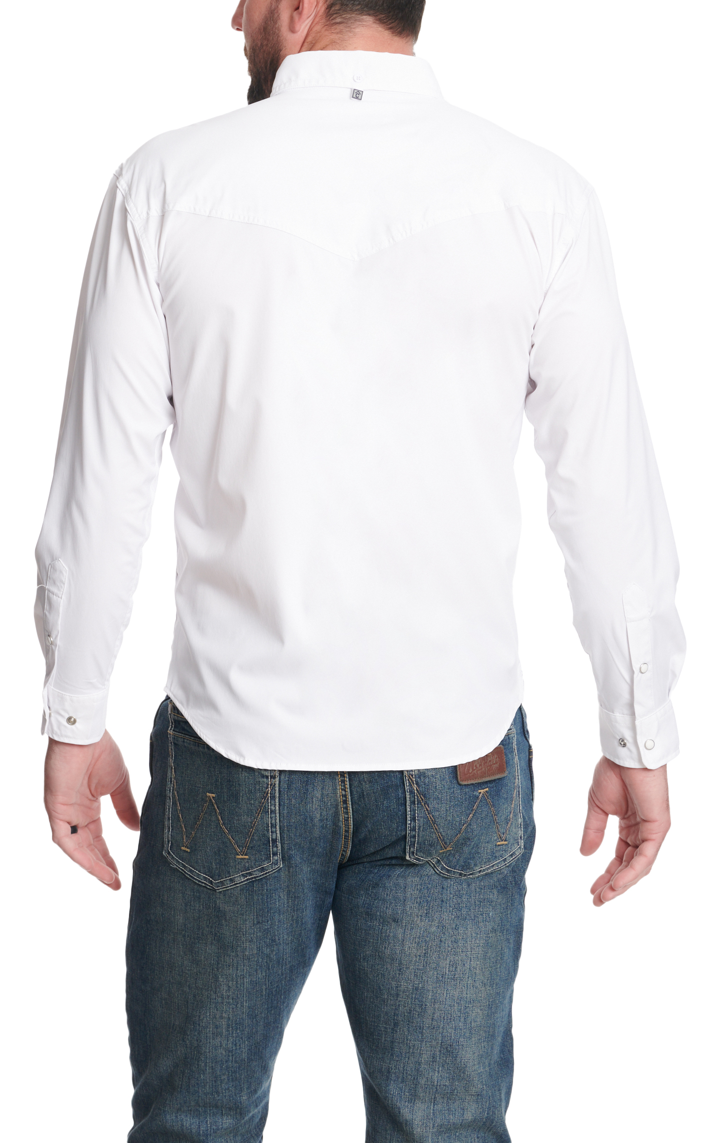 Rafter C Outdoors Men's White Long Sleeve Fishing Shirt - Image 1