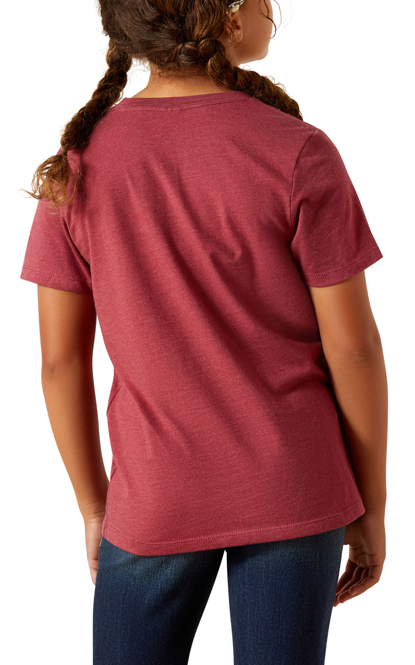 Ariat Girl's Grown Wild Cardinal Red Graphic T-Shirt - Image 1