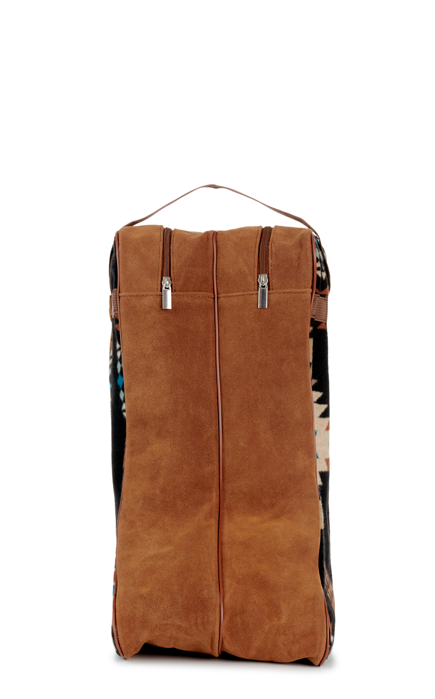 M&F Western Twister Cream & Cinnamon Aztec Blanket Boot Bag - Image 2