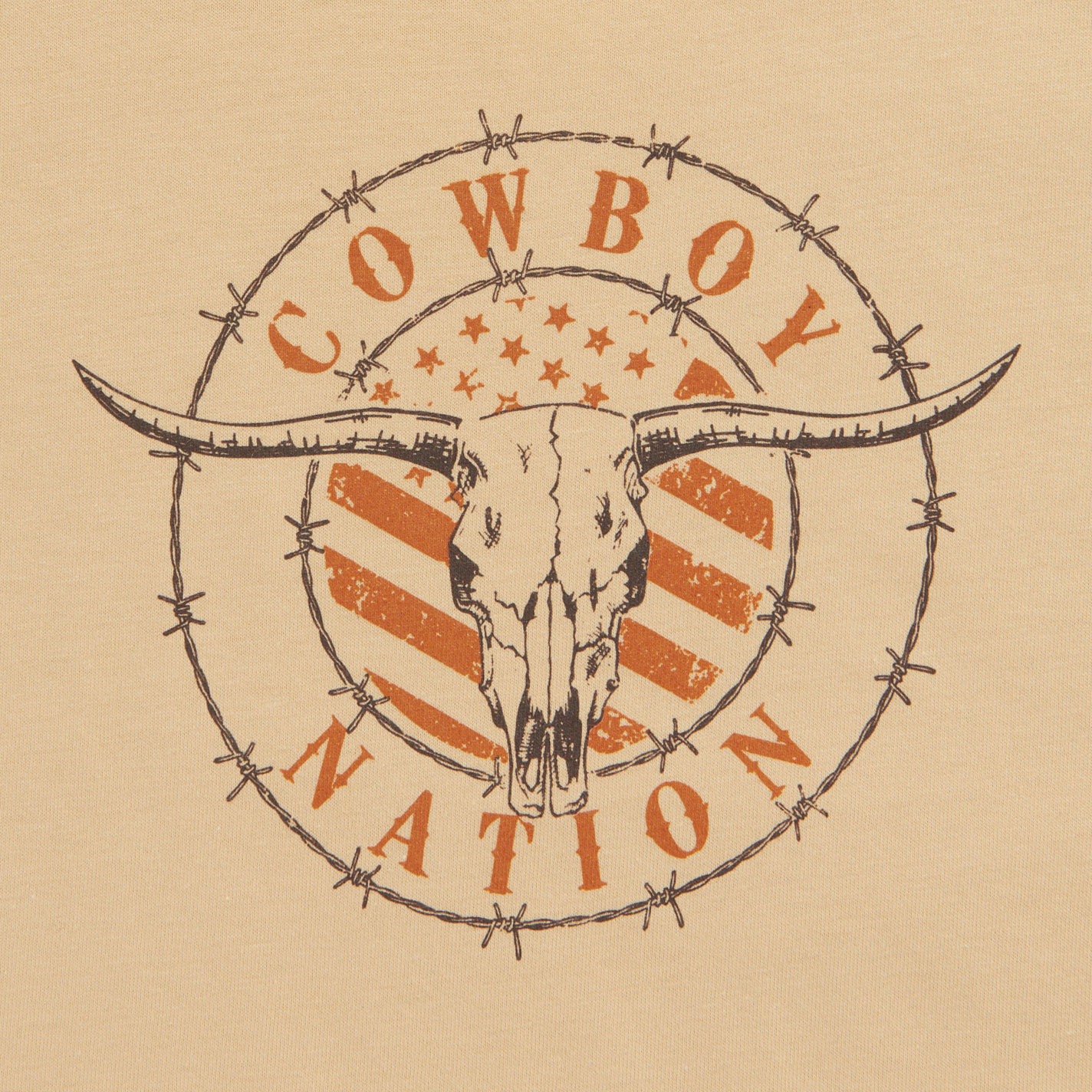 Cowboy Hardware Toddler Boy's Sand Cowboy Nation Graphic T-Shirt - Image 1