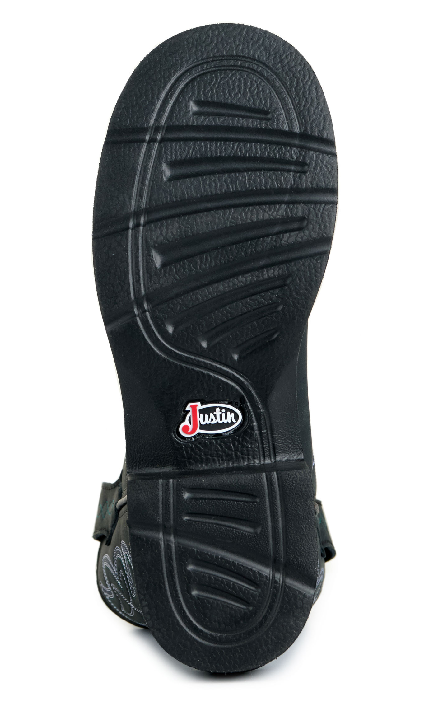 Justin Women's Black Round Toe Cowboy Boots - Image 1
