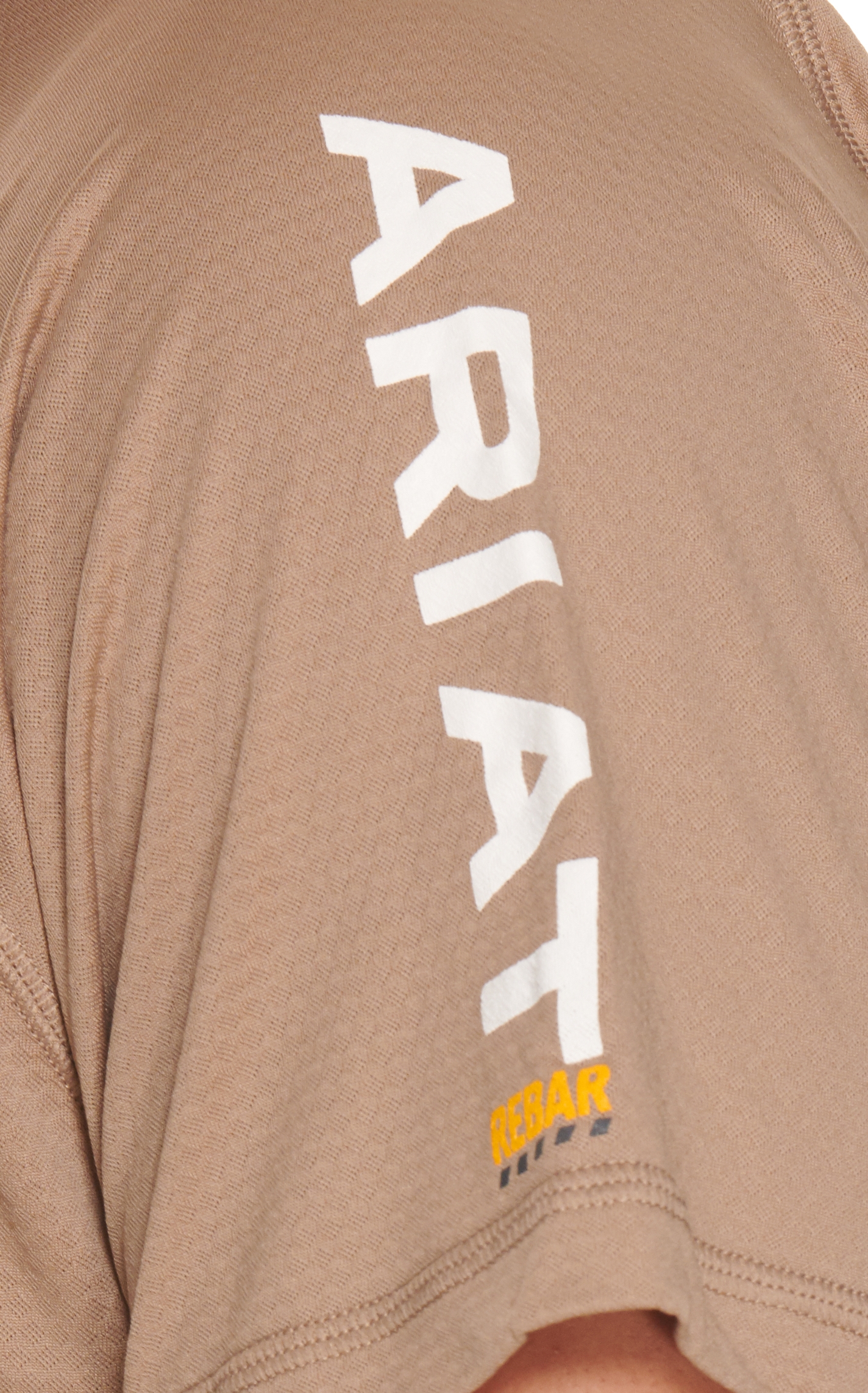 Ariat Men's Rebar Heat Fighter Khaki Short Sleeve Work T-Shirt - Image 1