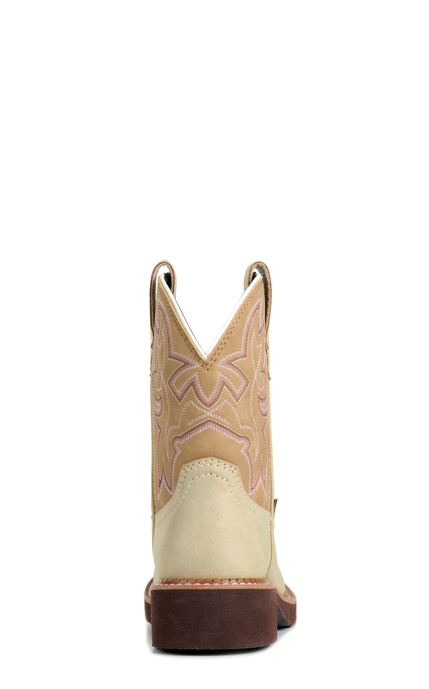 Justin Women's Sand & Tan Round Toe Cowboy Boots - Image 1