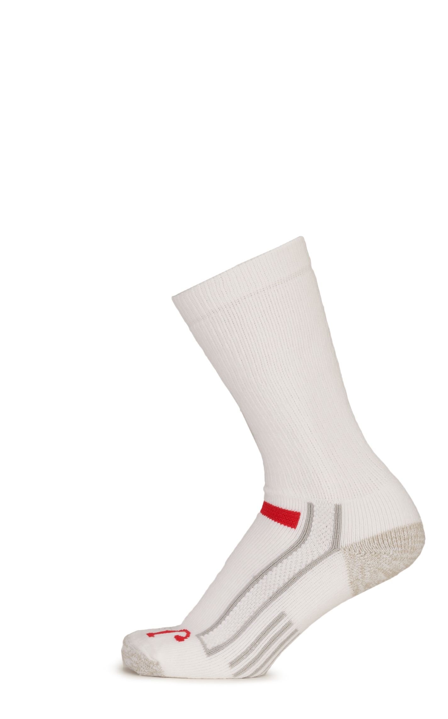 Justin Men’s White Full Cushion 2-Pack Crew Socks - Image 1