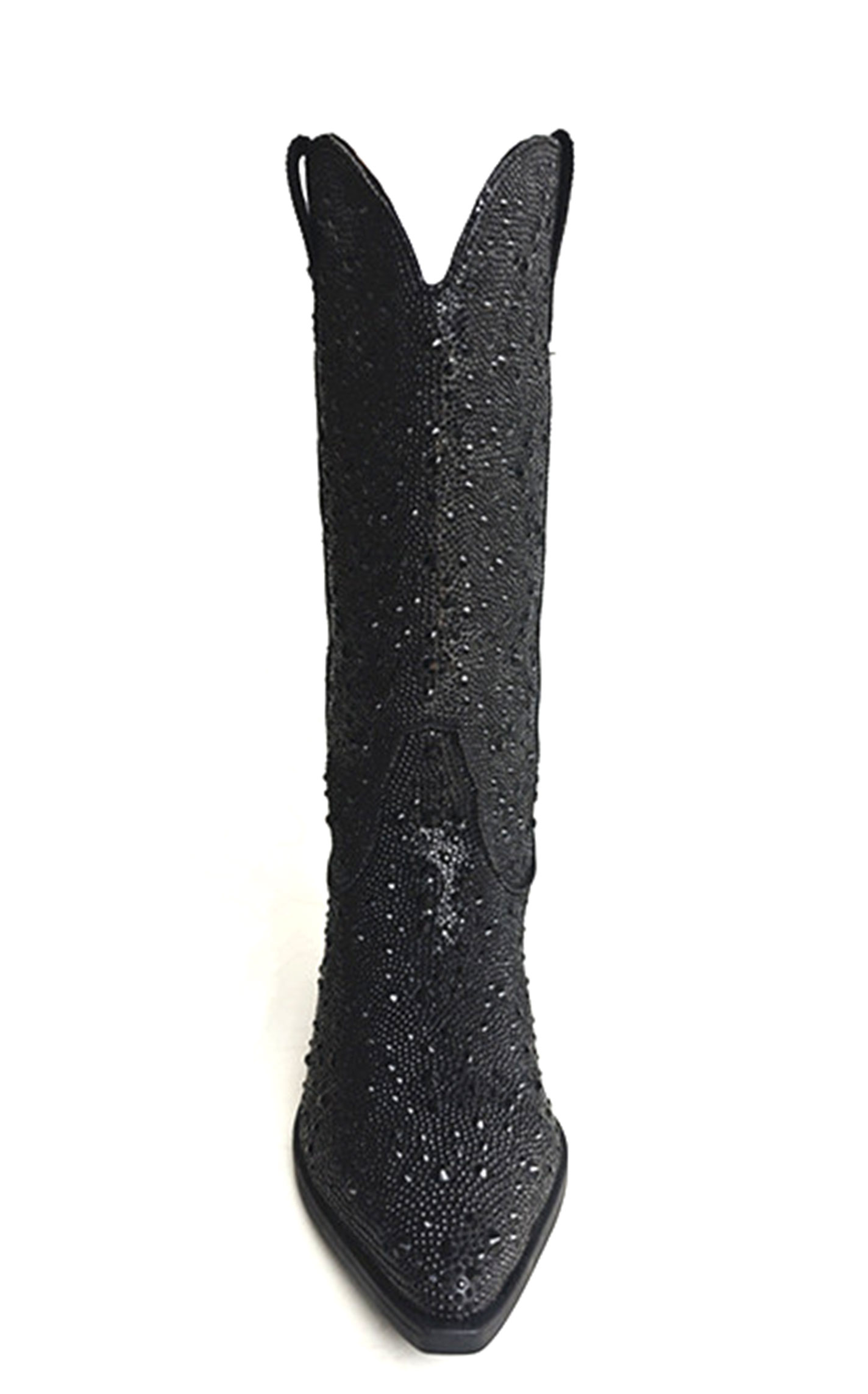 Roper Women’s Black Crystal Nettie Fashion Snip Toe Cowboy Boots - Image 1