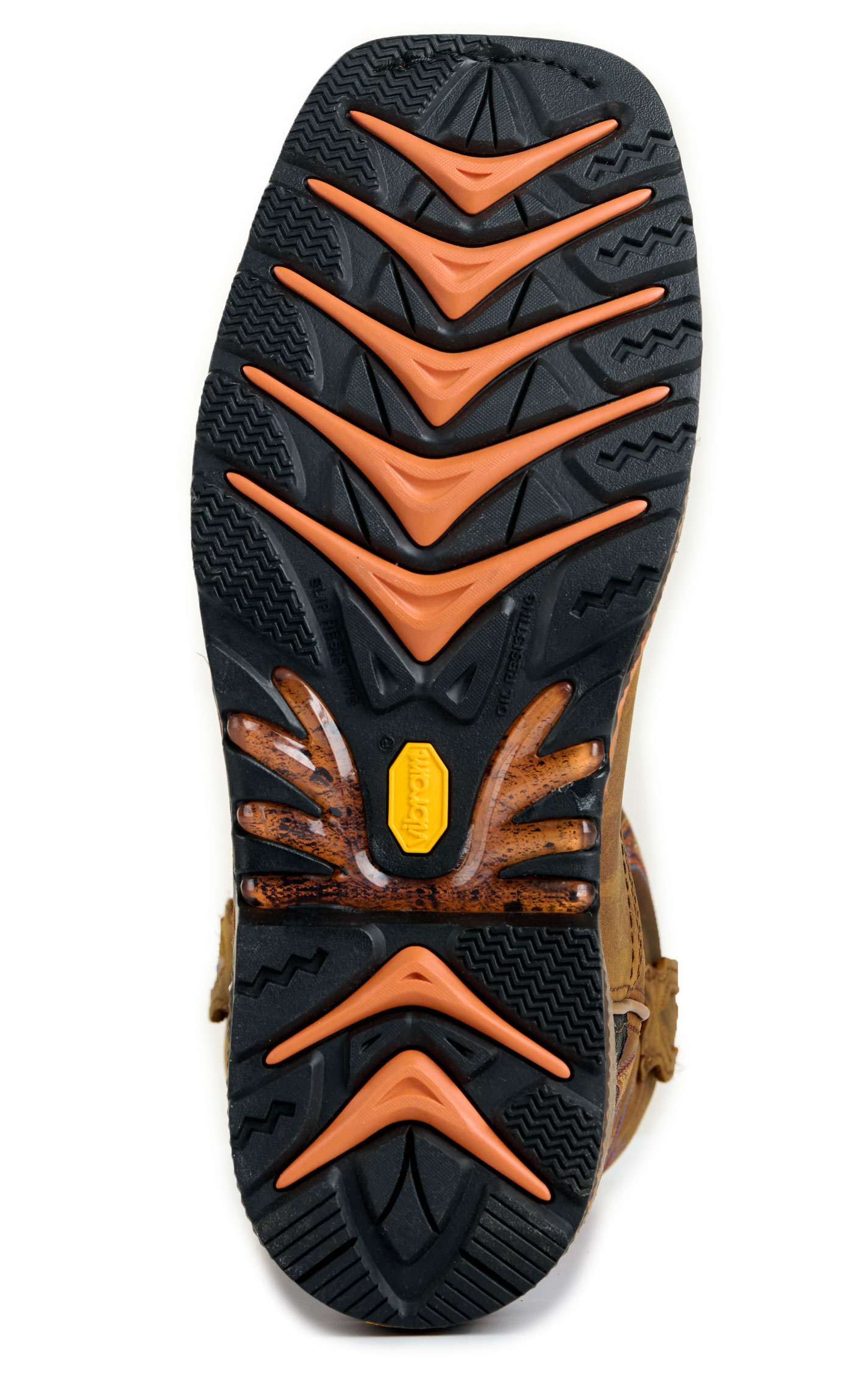 R. Watson Men's Tan and Bay Brown Waterproof Wide Square Toe Cowboy Work Boot - Image 1