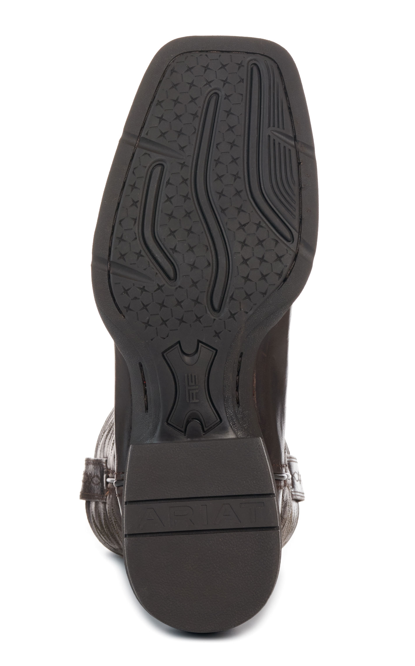 Ariat Men's Burnished Chocolate Sport Wide Square Toe Cowboy Boots - Image 1