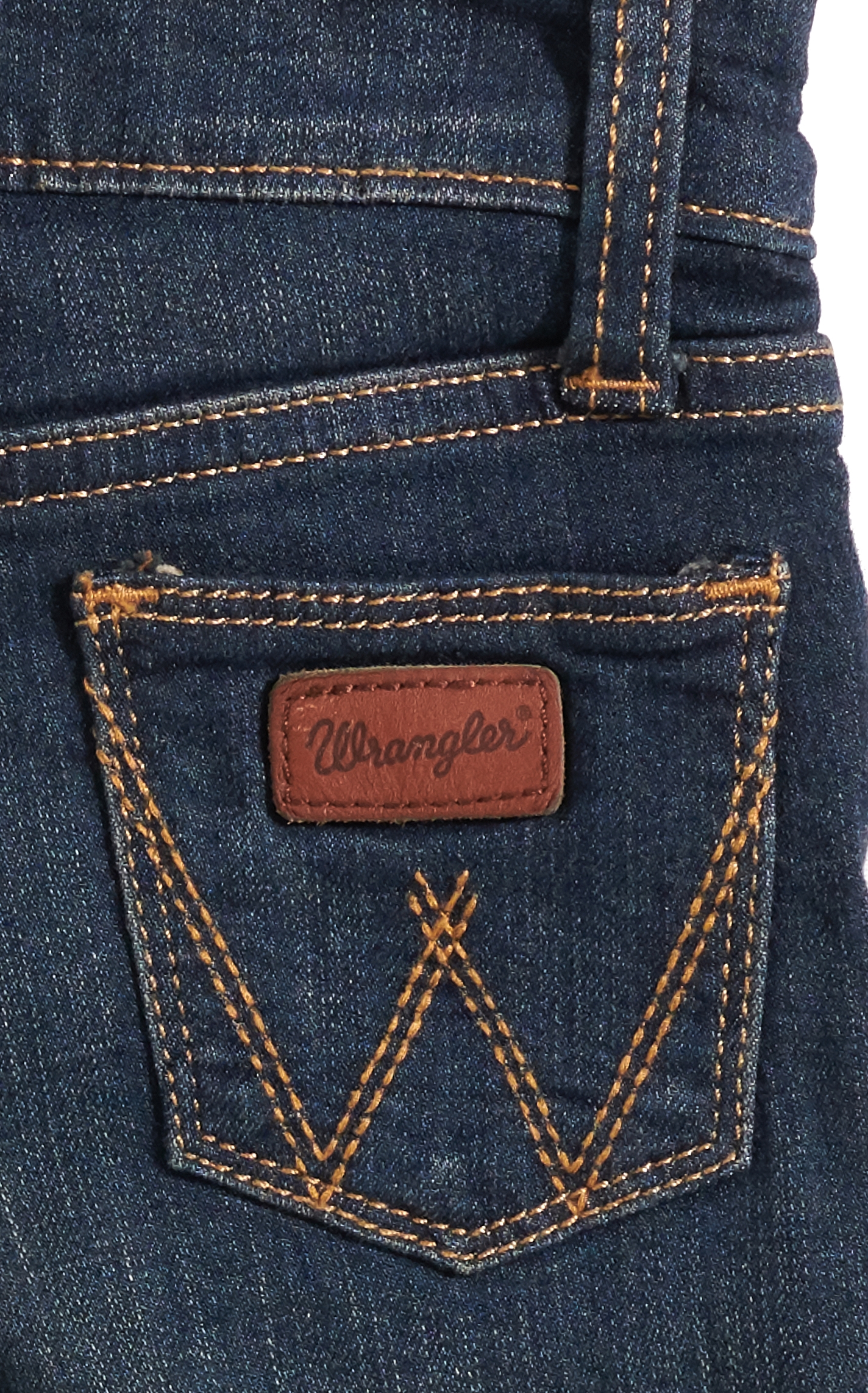 Wrangler Baby Boy Medium Wash Adjustable Waist Jeans - Image 1
