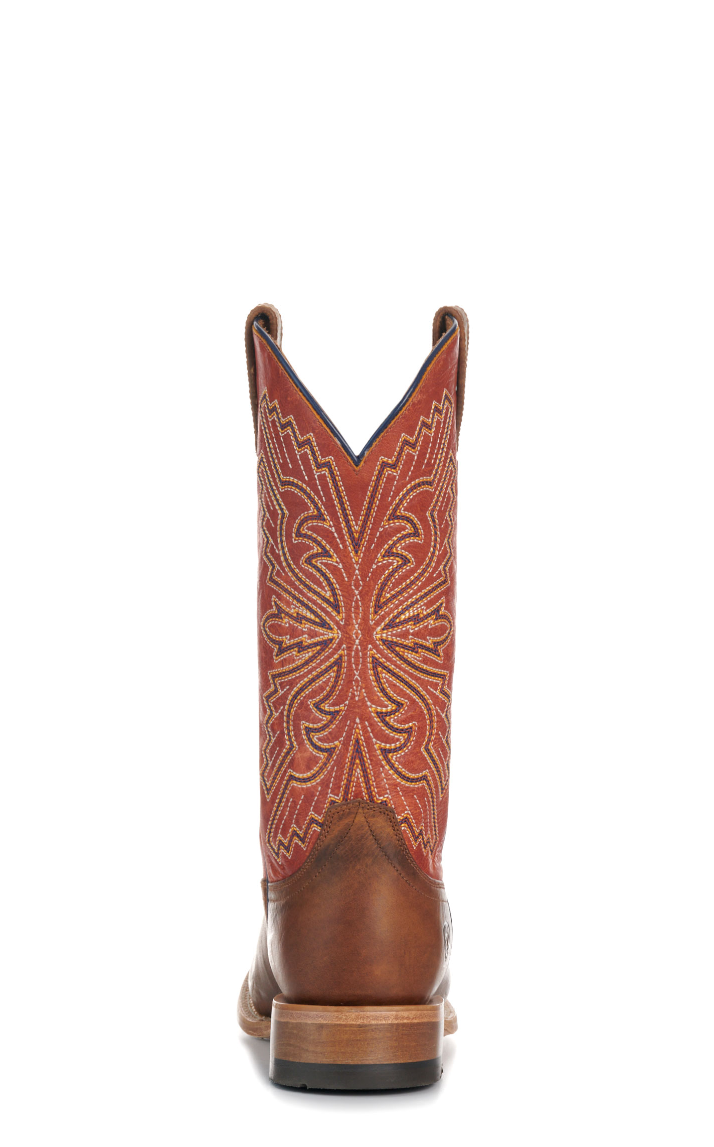 Ariat Men’s Sting Honey Tan and Tangerine TekStep Wide Square Toe Cowboy Boots - Image 1