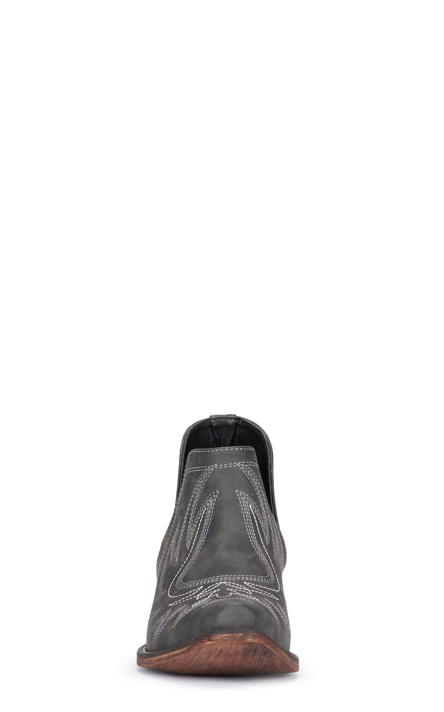 Roper Women's Ava Distressed Black Snip Toe Cowboy Bootie - Image 1