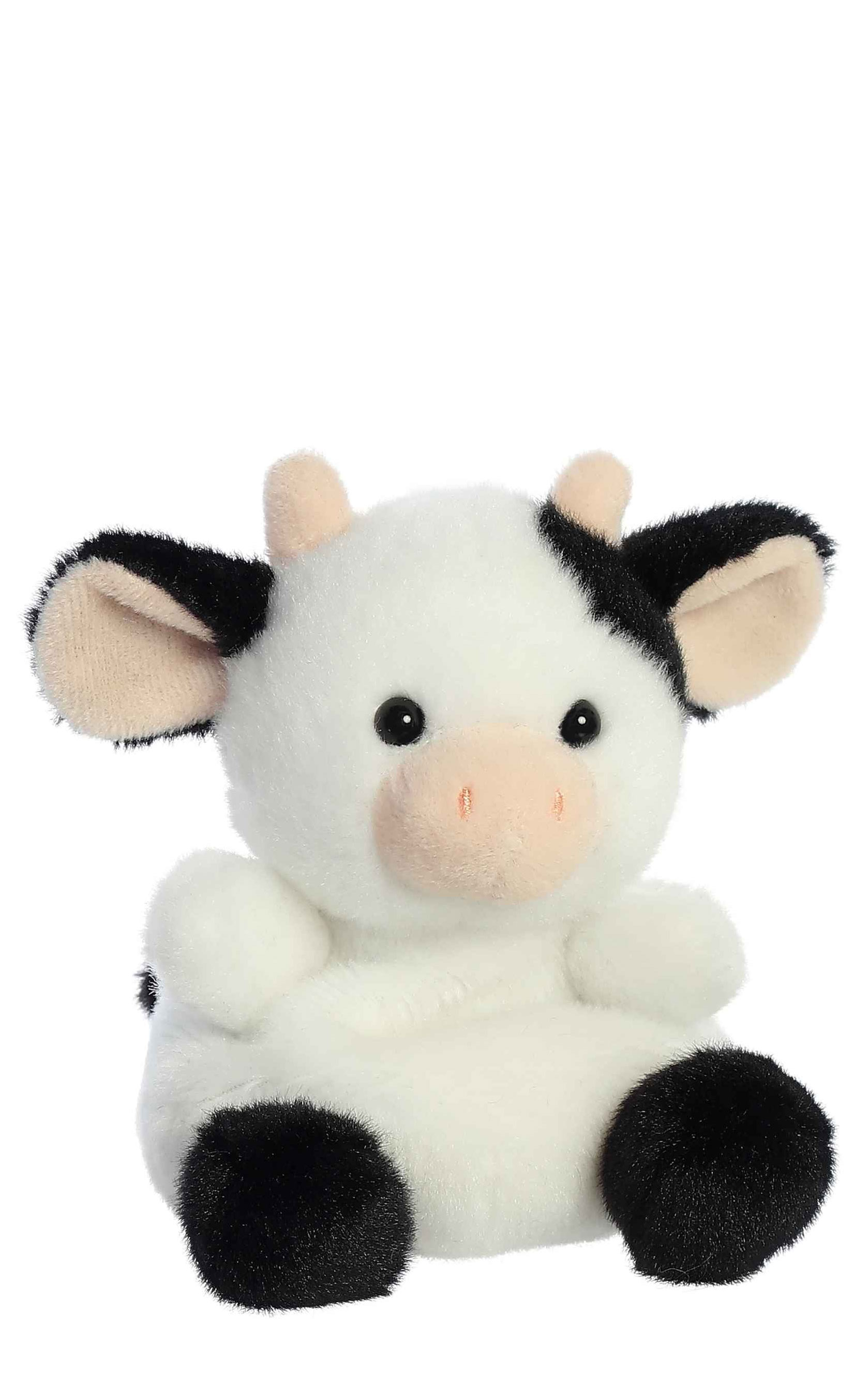 Aurora Palm Pal Black & White Sweetie Cow Stuffed Animal - Image 1