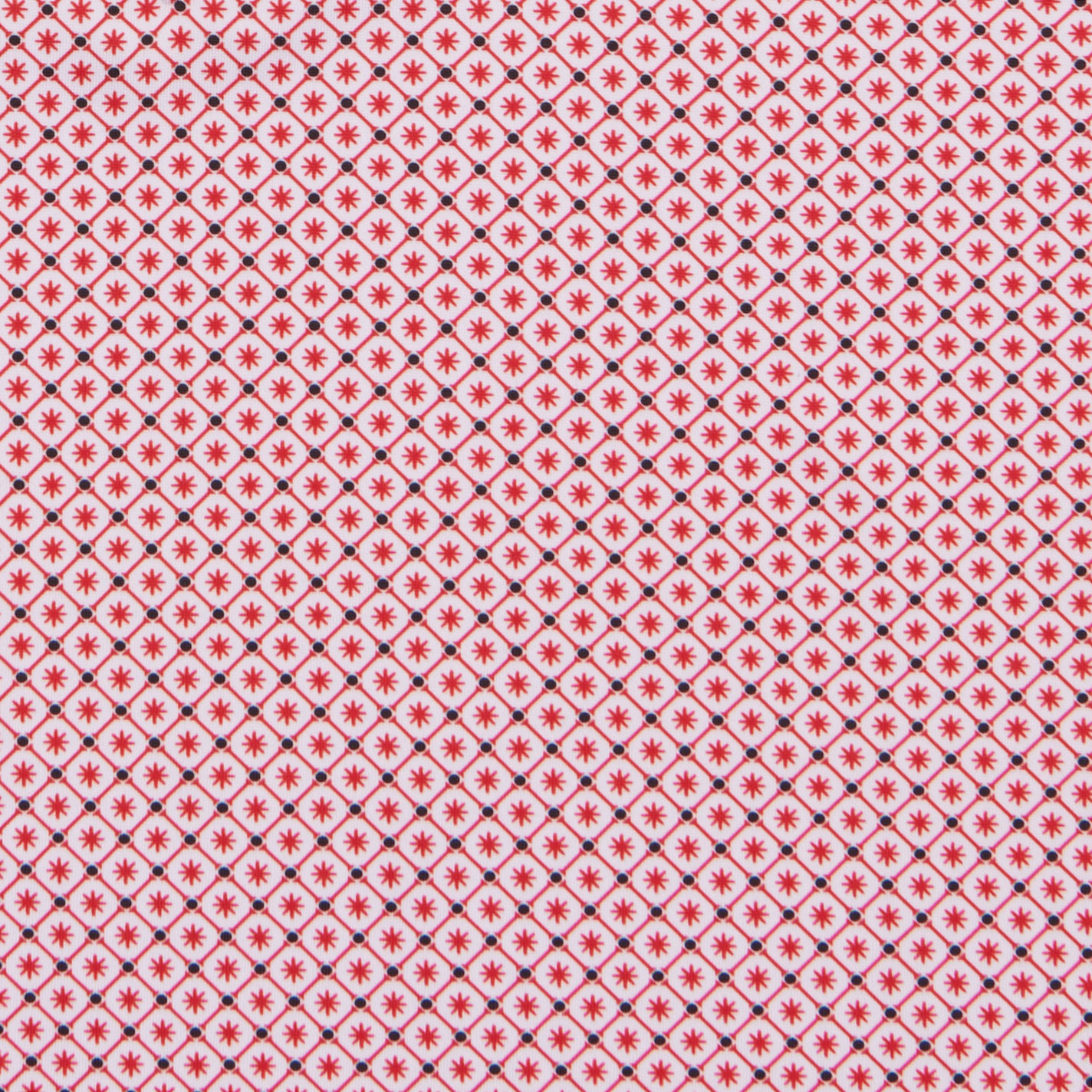 Rafter C Boy's Red Geo Print Polo Shirt - Image 1
