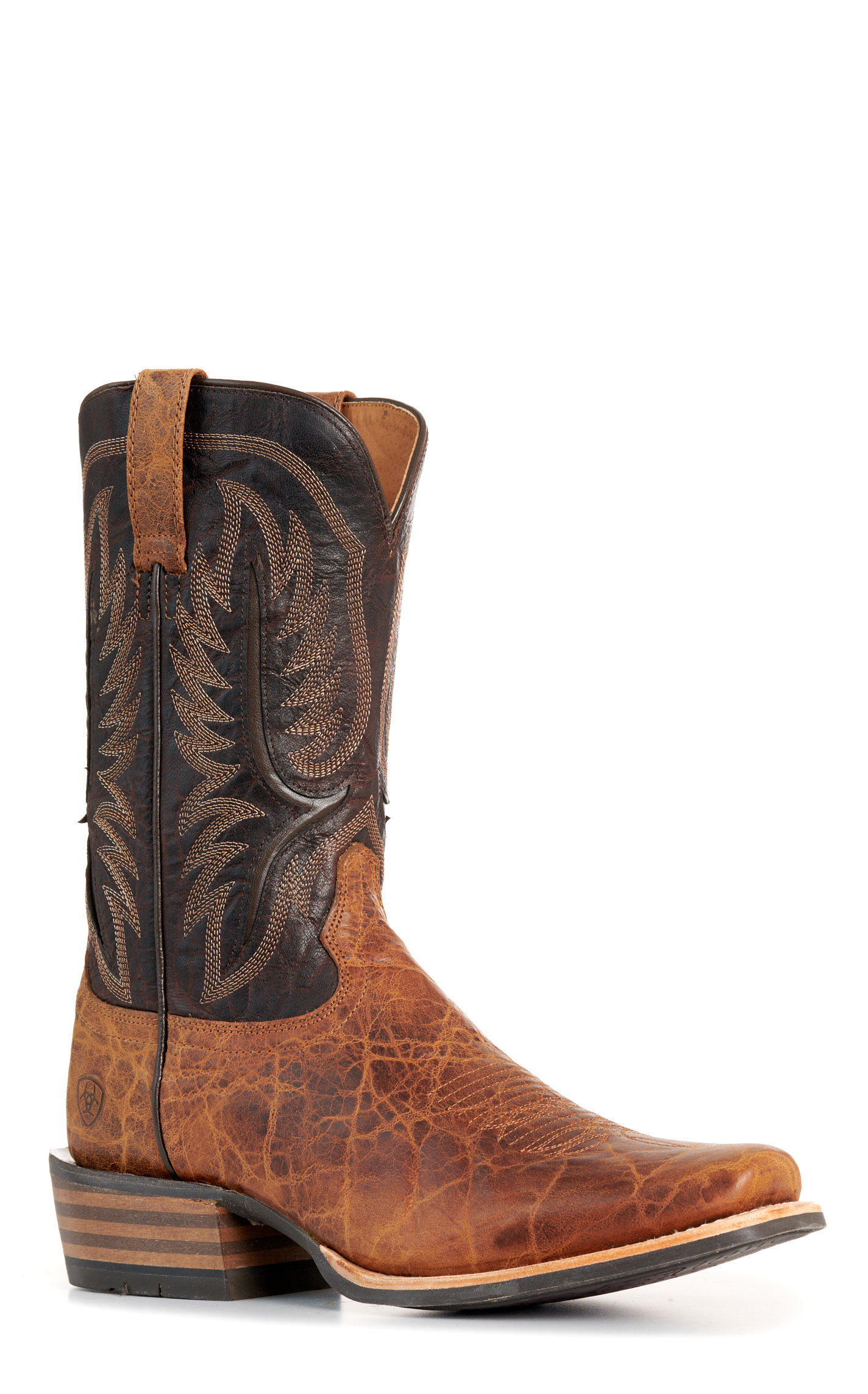 Ariat Men's Smoked Tan & Aging Barrel Narrow Cutter Toe Cowboy Boots - Image 1