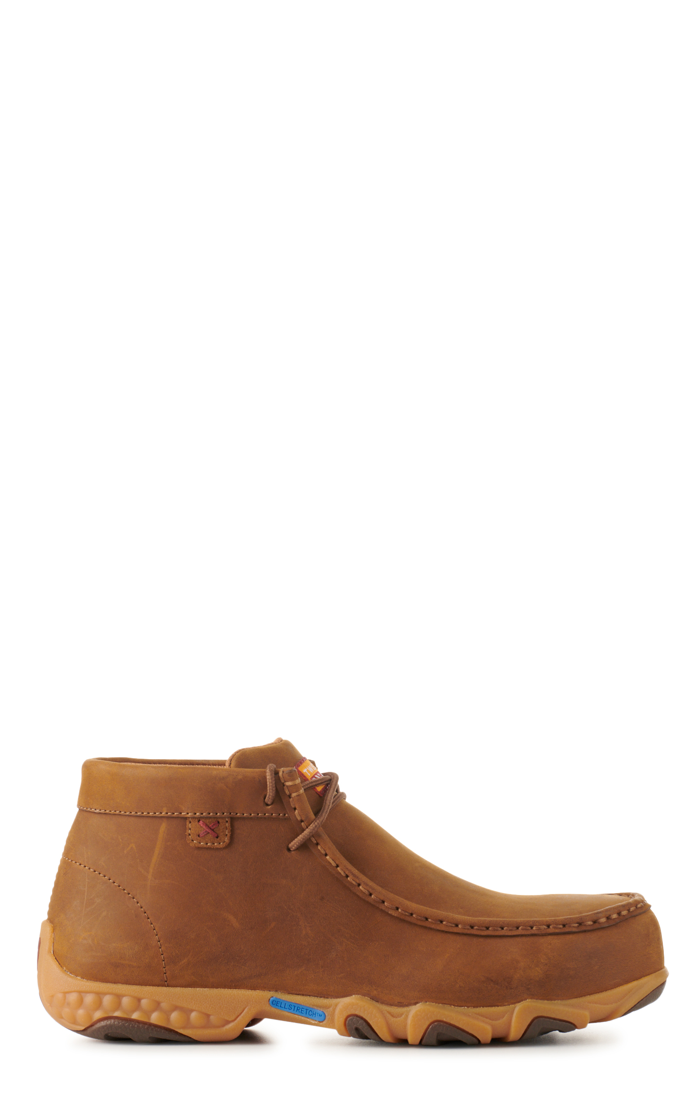 Twisted X Women's Pecan CellStretch Moc Steel Toe Lace Up Work Boots - Image 1