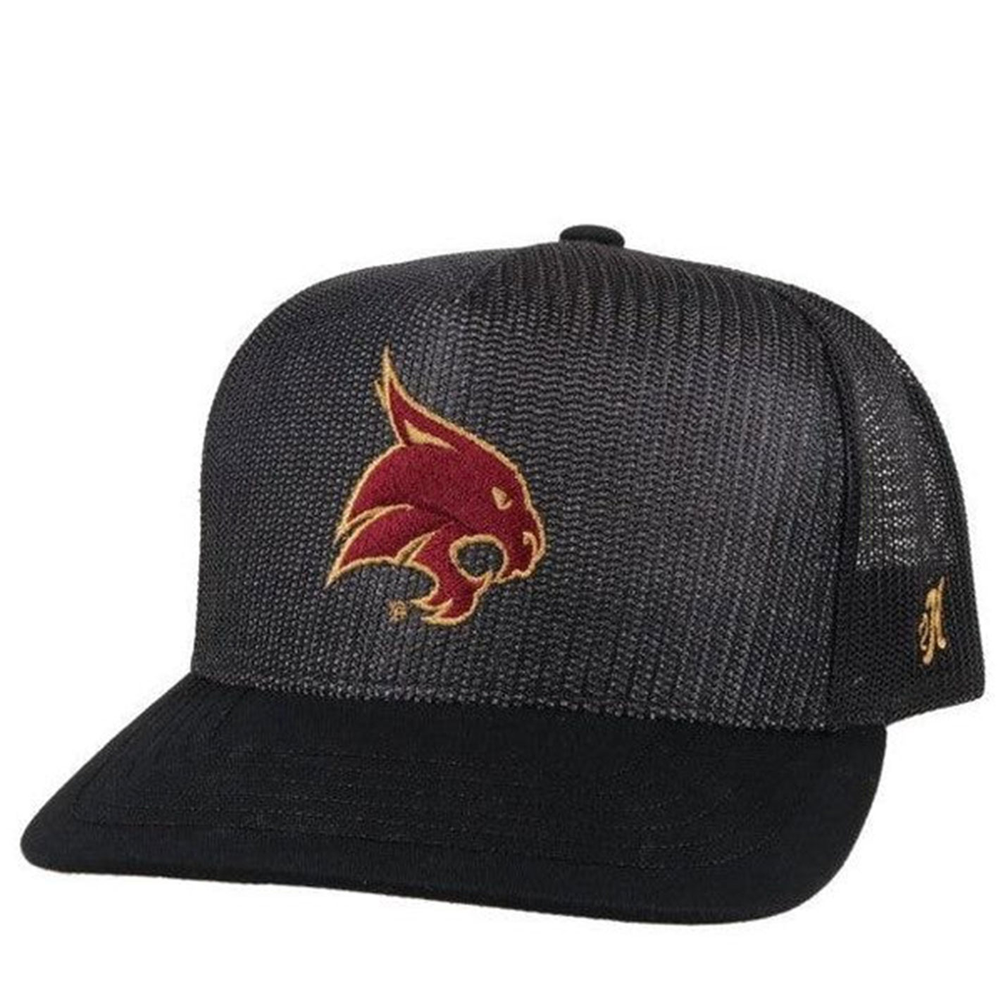 Hooey Collegiate Collection Men's Black Bobcat Logo Cap - Image 1