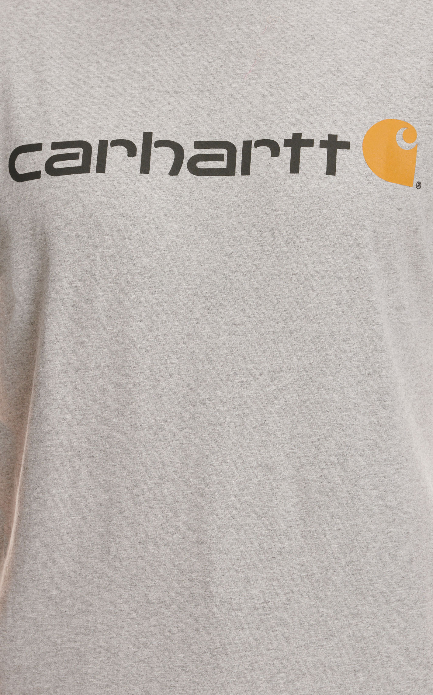 Carhartt Men's Gray Heavyweight Loose Fit Logo Graphic Work T-Shirt - Image 2