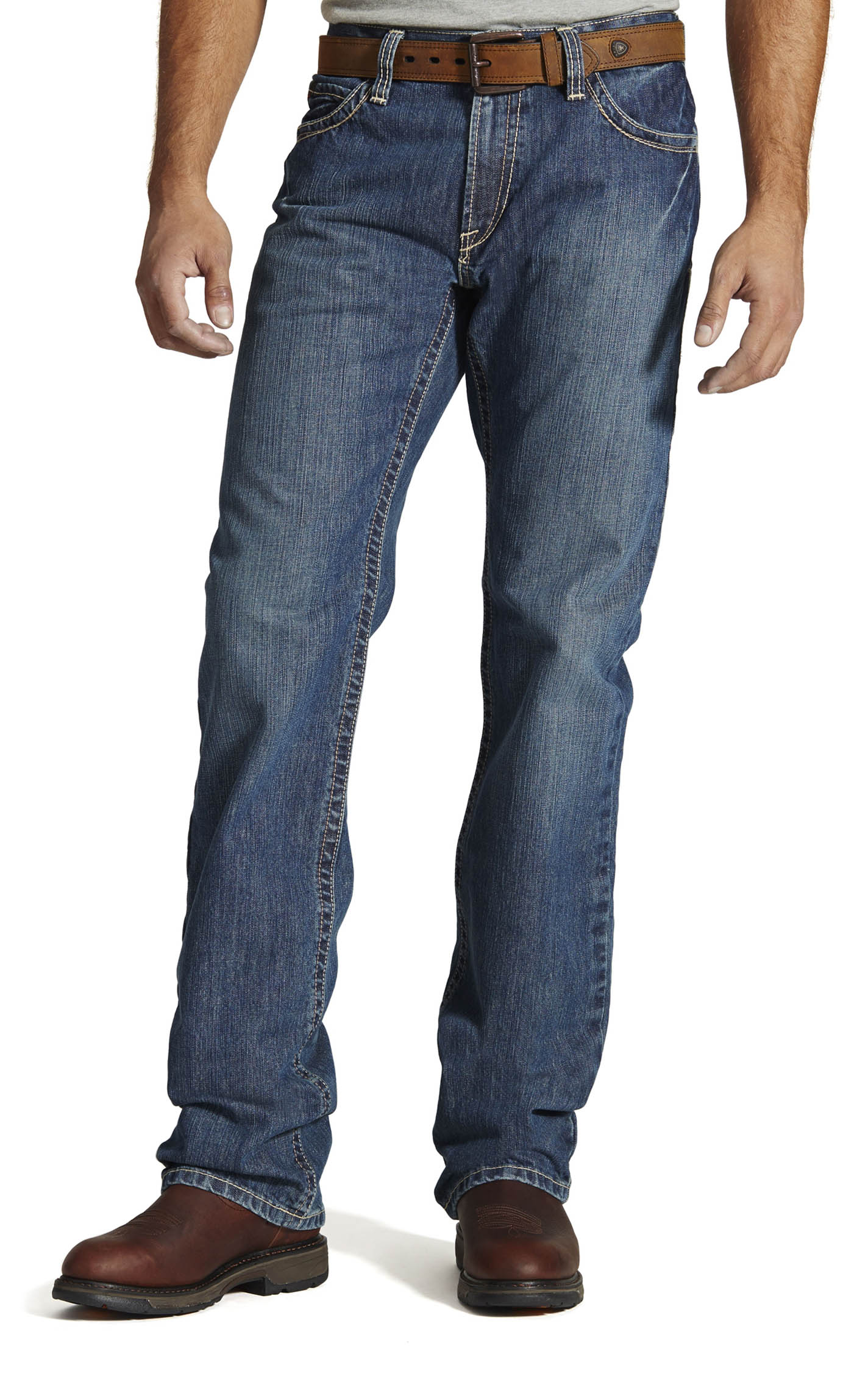 Ariat Men's M4 Clay Low Rise Boot Cut FR Work Jeans - Big & Tall - Image 1