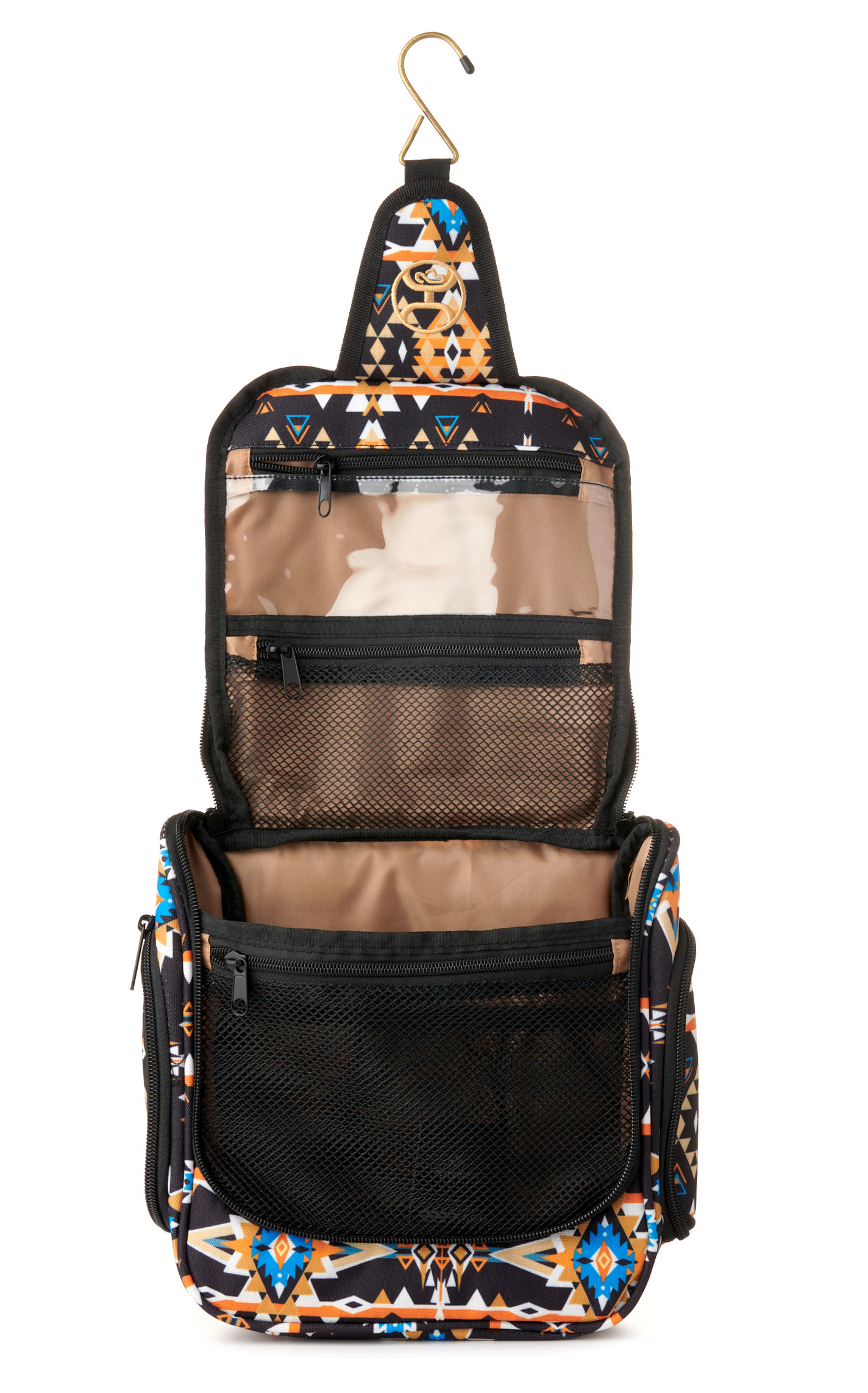 Hooey Black & Colorful Aztec Print Toiletry Cowboy Kit - Image 2