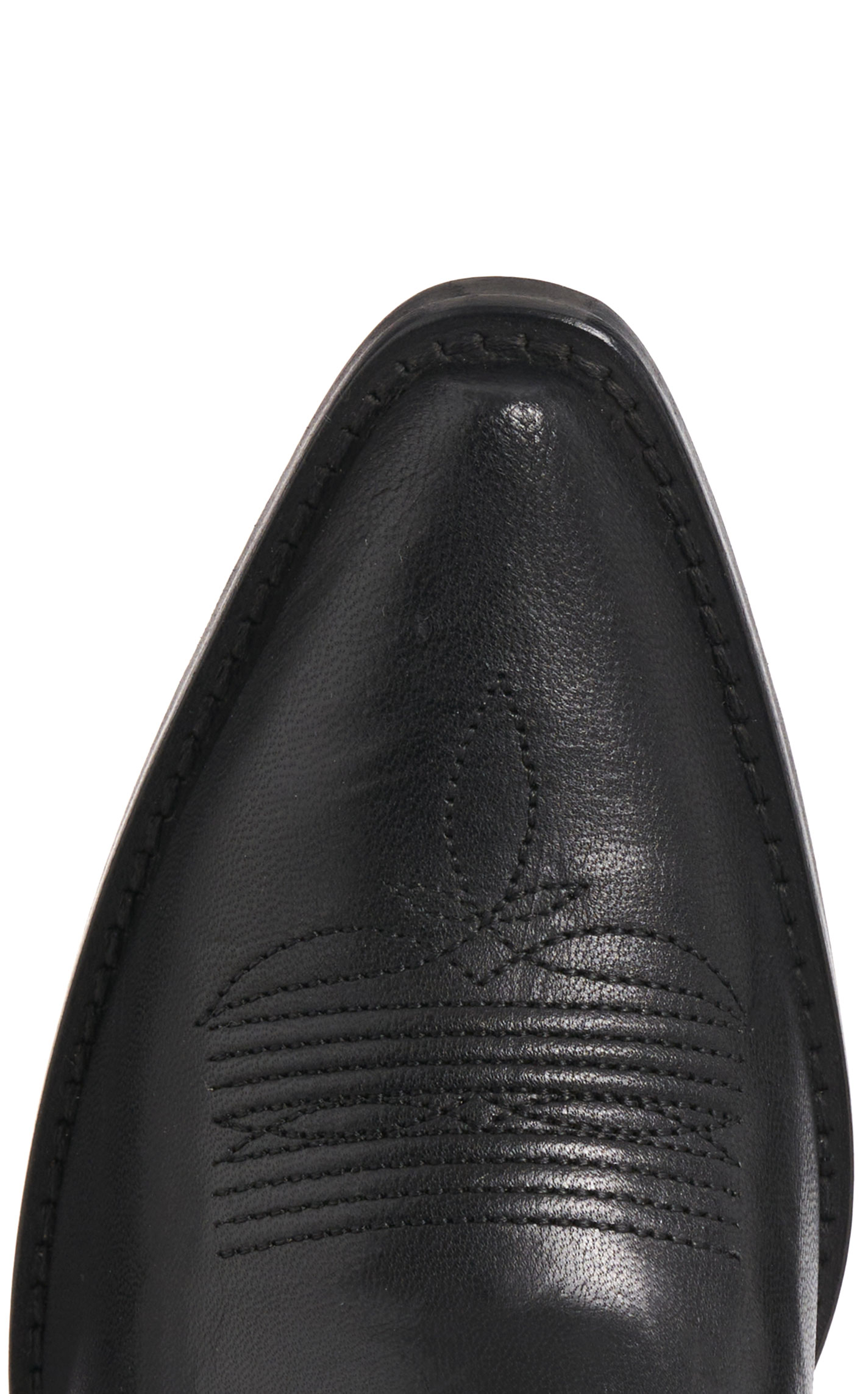 Rockin' C Women's Black Detailed Stitching Snip Toe Cowboy Boots - Image 1