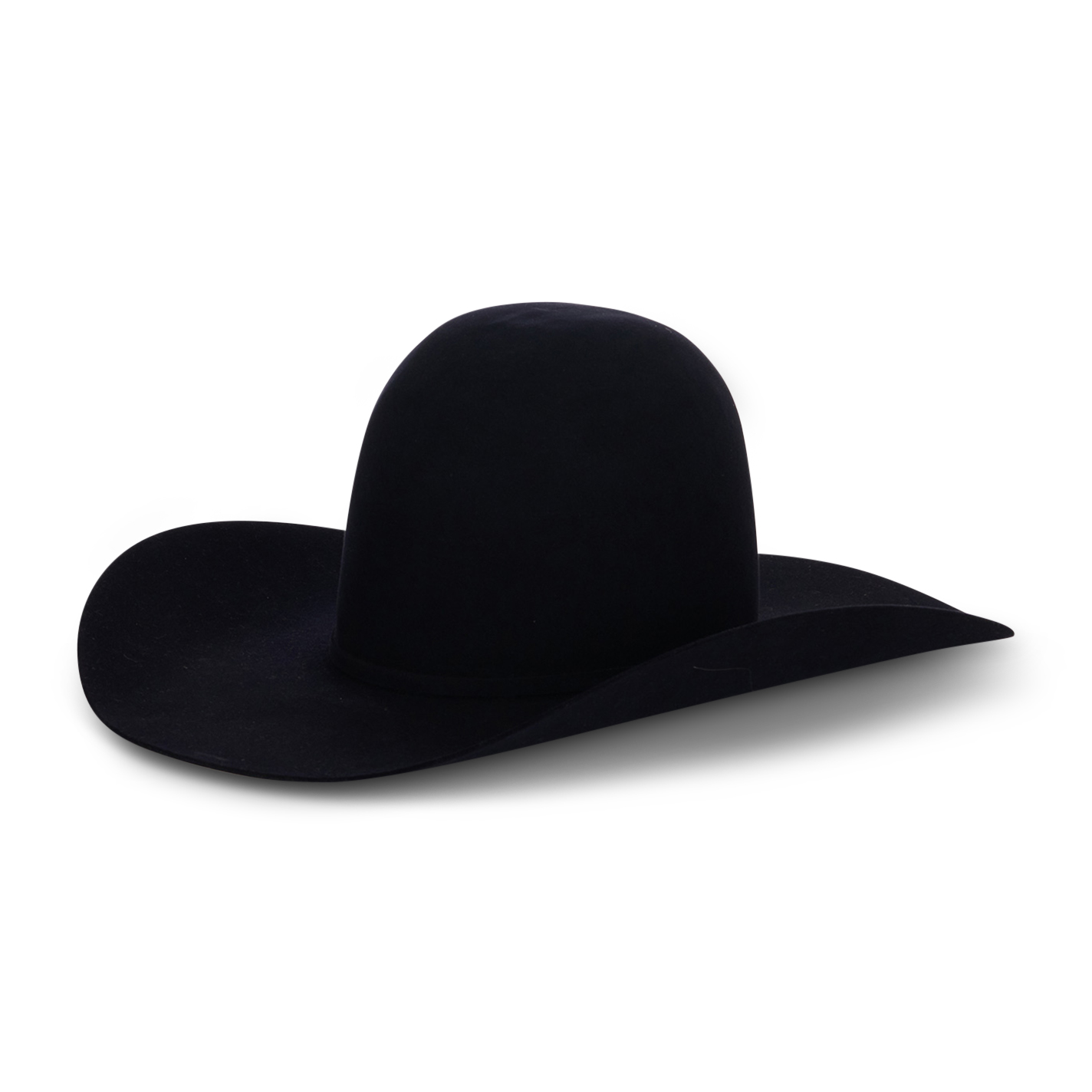 Rodeo King 10X Navy Open Crown Felt Cowboy Hat - Image 1