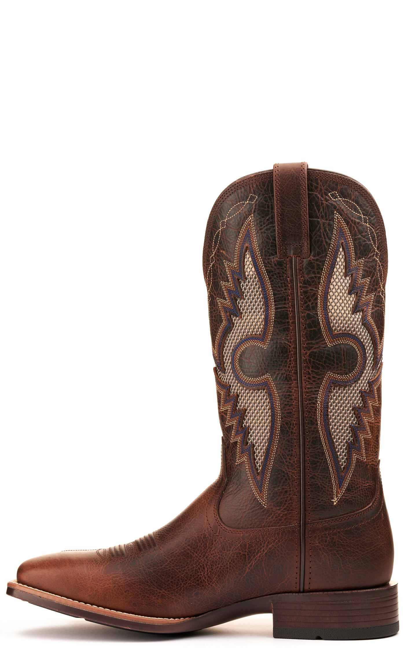 Ariat Men's Solado VentTEK Dark Whiskey Bantamweight Wide Square Toe Cowboy Boots - Image 1