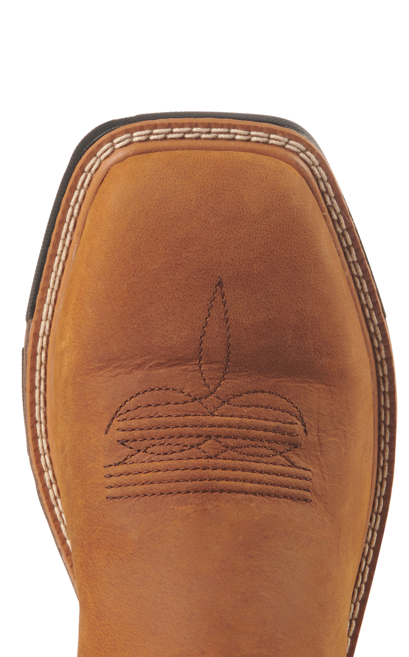 Twisted X Men's Tan and Burgundy Waterproof CellStretch Wide Square Toe Work Boots - Image 1